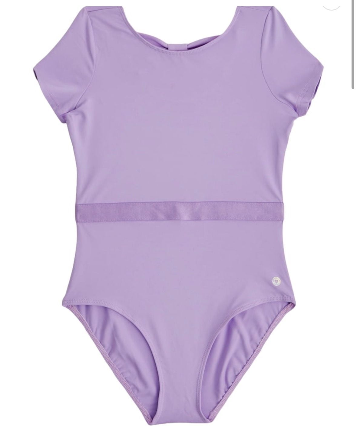 NWT Justice Cap Sleeve Leotard with Ribbon WB Size XL (16/18) Purple 2