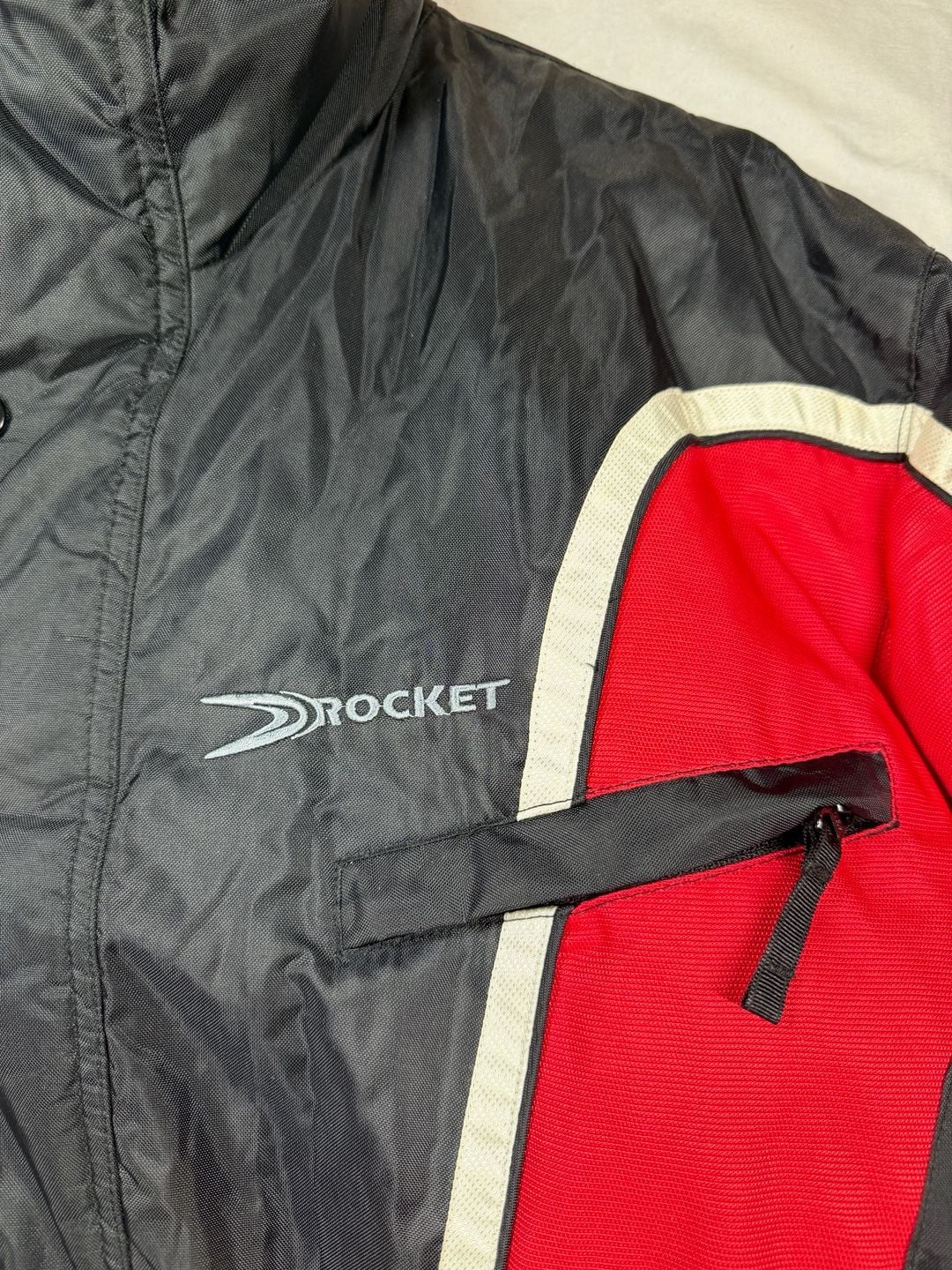 Joe Rocket Motorcycle Jacket Womens XL Red Black Padded Riding Biker Y2K 6