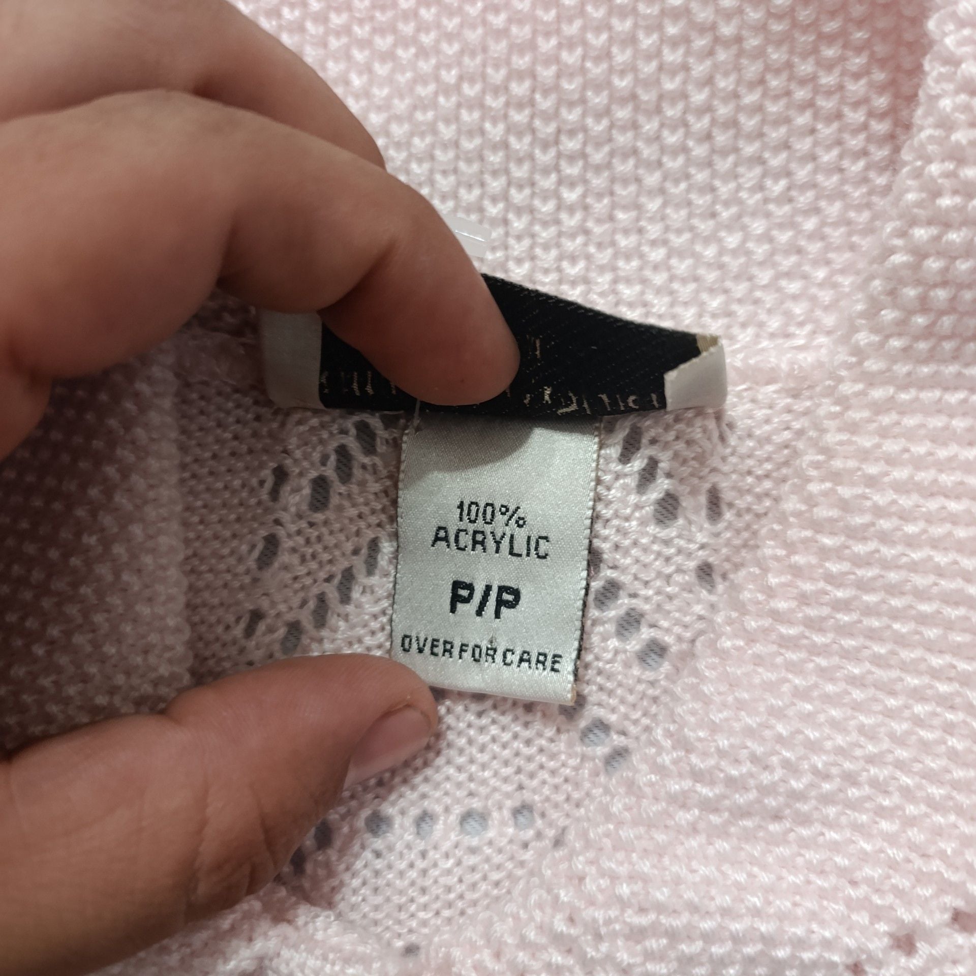 Hampshire Studio Knit Polo Shirt Size P/P Pink Acrylic 3