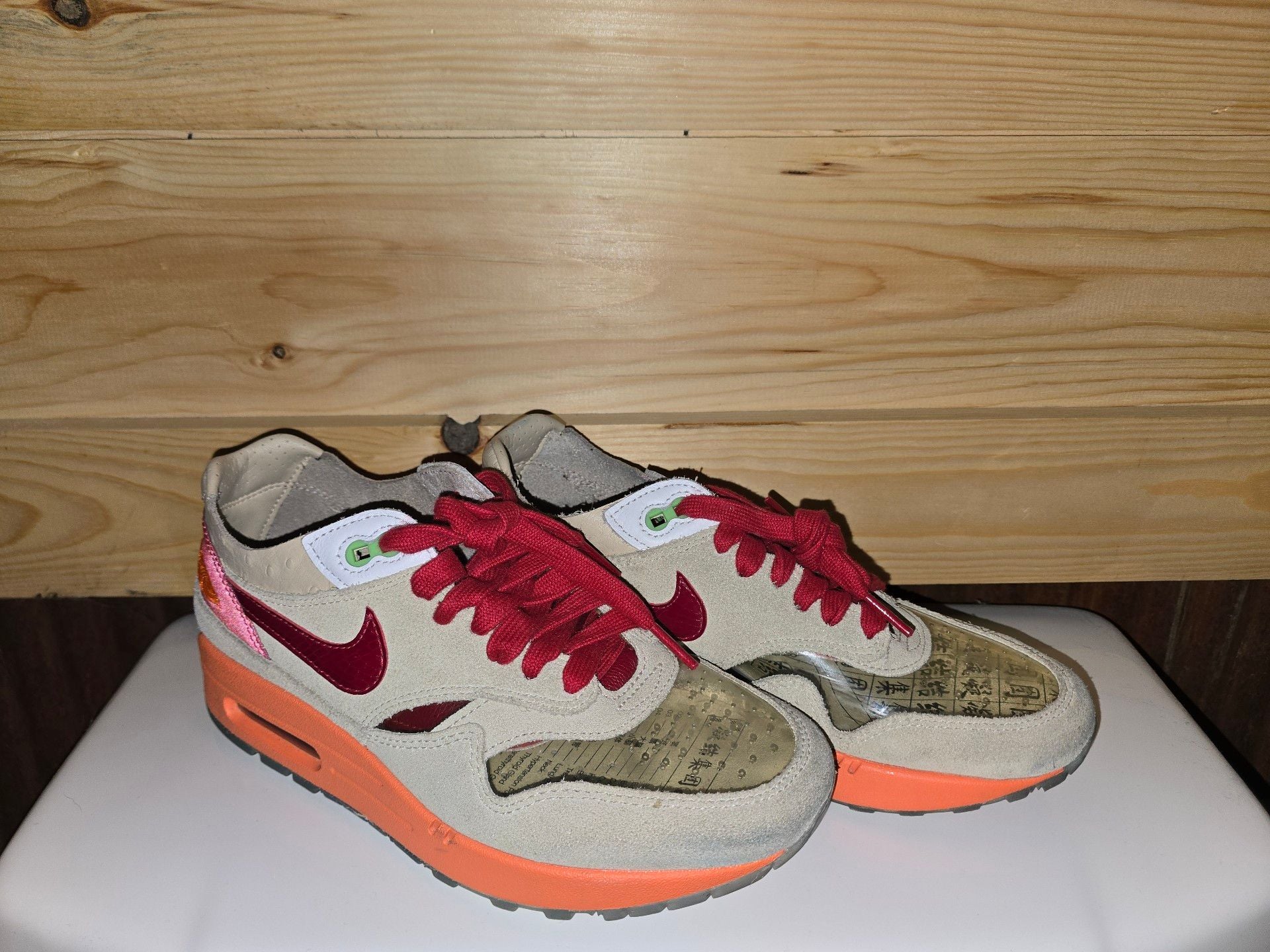 Nike Air Max 1 CLOT Kiss of Death Net Deep Red Orange Blaze DD1870-100 2