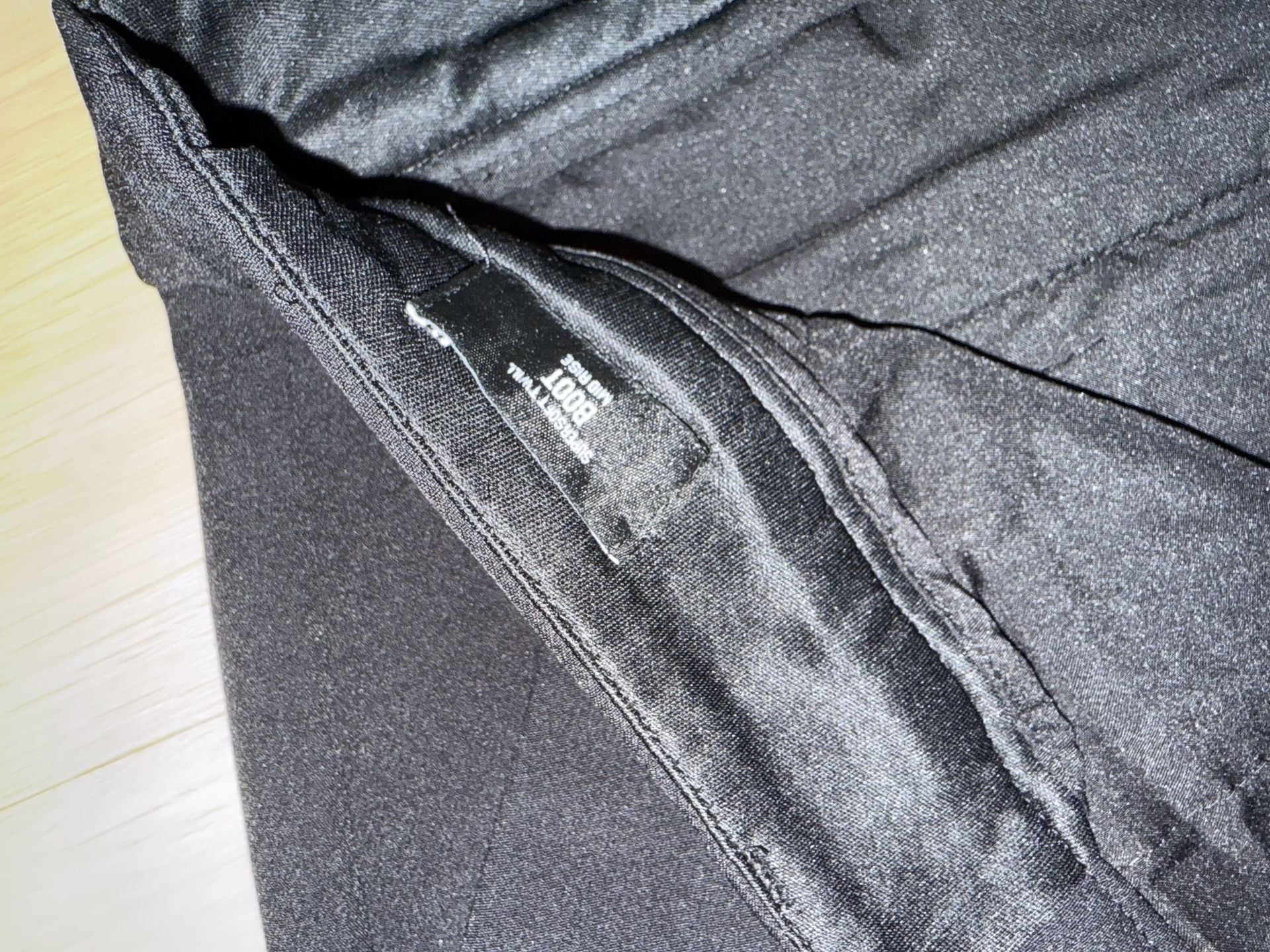 Express Super Soft Twill Boot Pants Size 12R Black 4