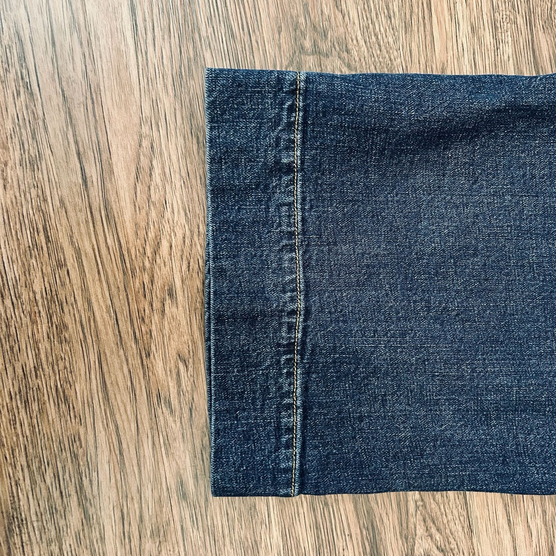 Tommy Hilfiger Cropped Wide Leg Jeans Size 6 Blue Denim High Rise 9