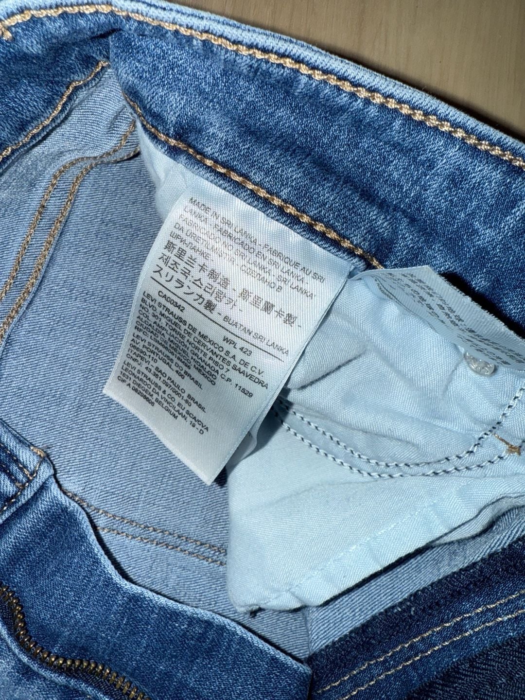 Levi's 721 High Rise Skinny Jeans W30 L30 Blue Denim 3