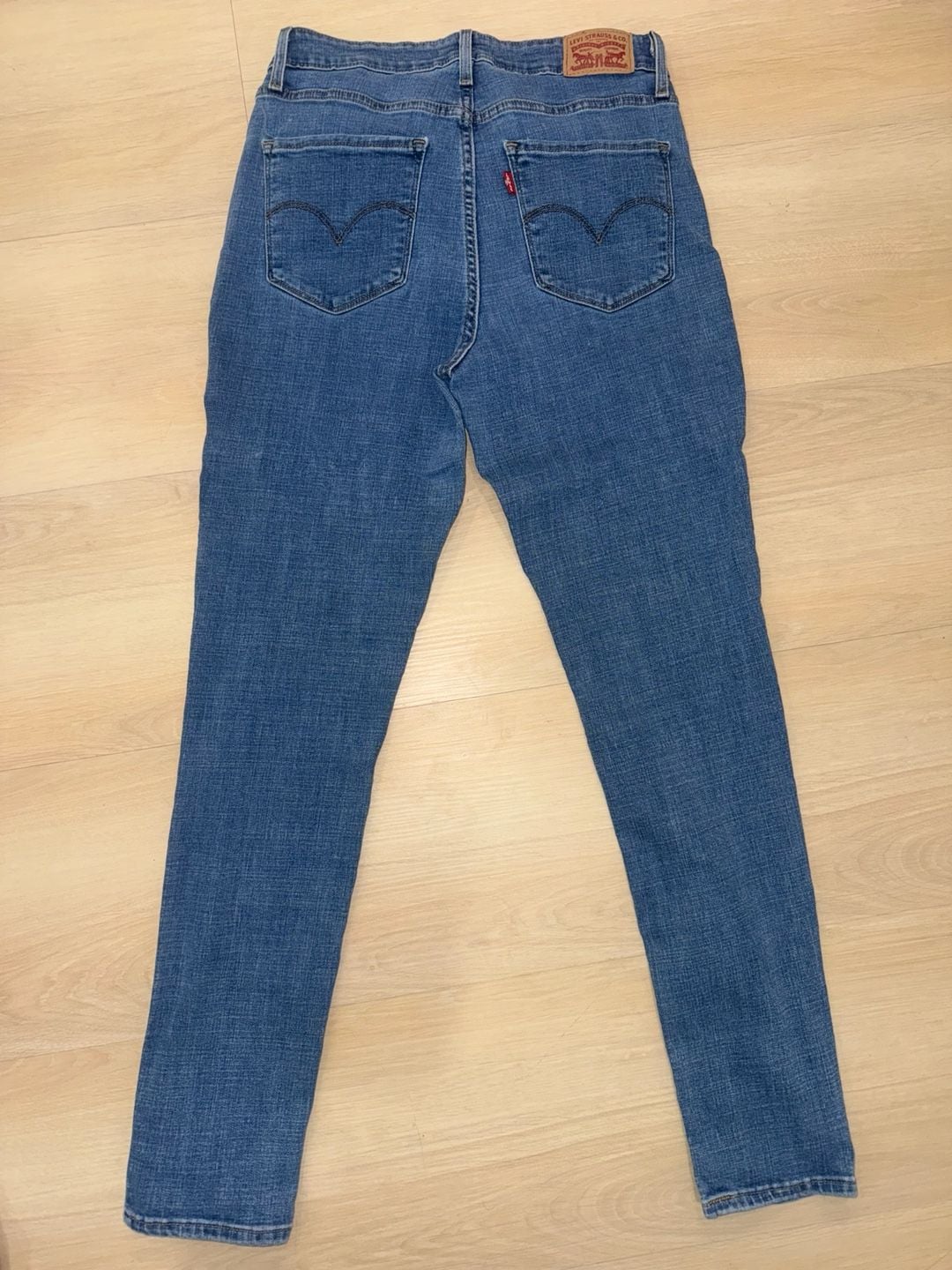 Levi's 721 High Rise Skinny Jeans W30 L30 Blue Denim 4