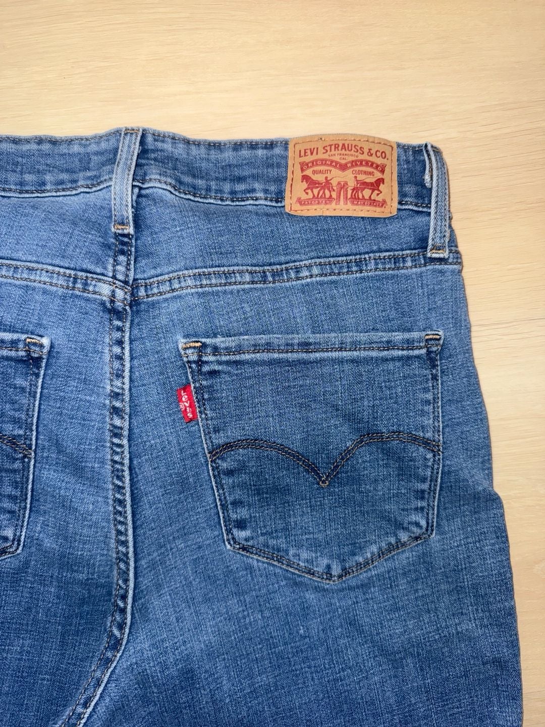 Levi's 721 High Rise Skinny Jeans W30 L30 Blue Denim 7