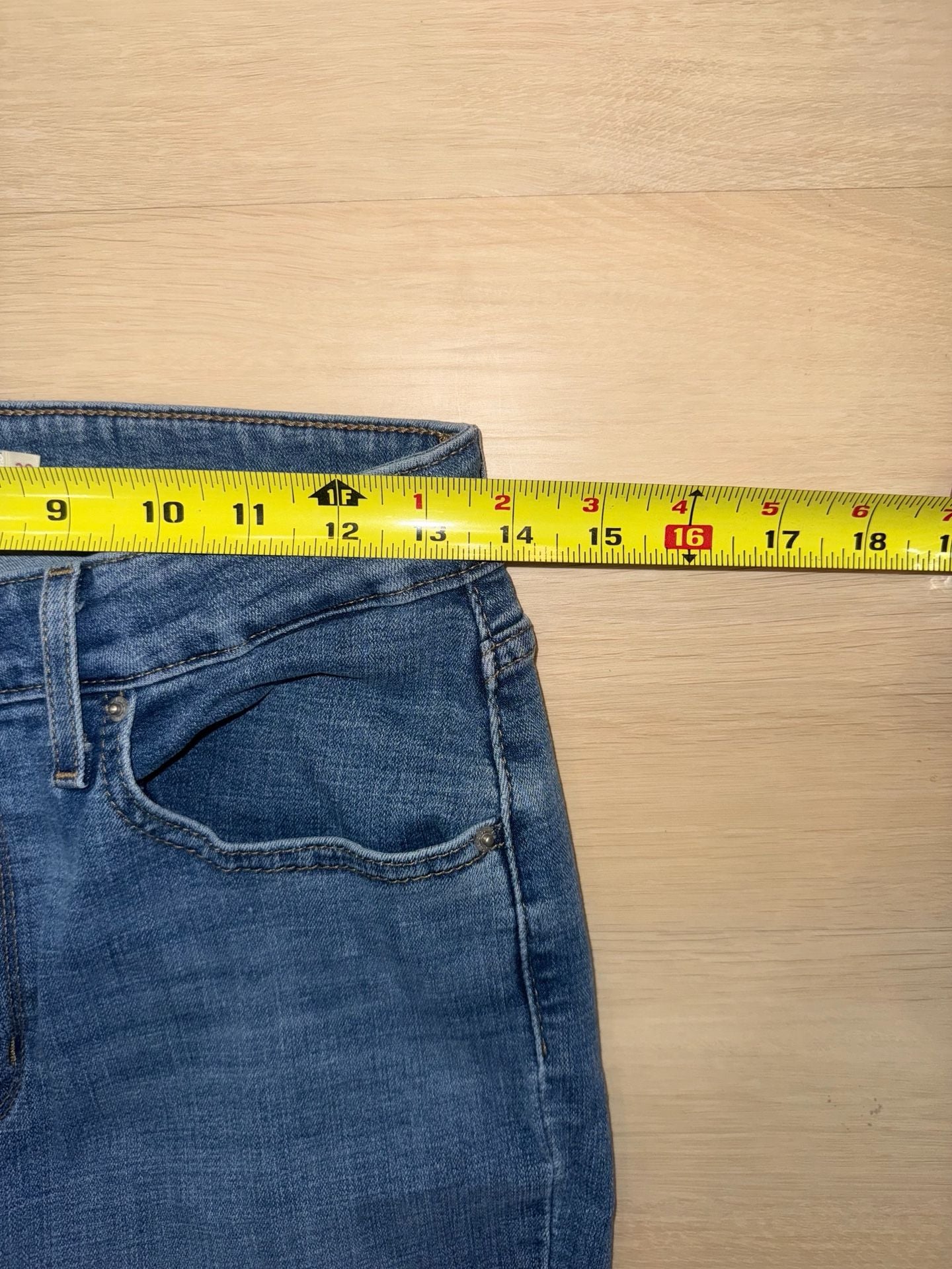 Levi's 721 High Rise Skinny Jeans W30 L30 Blue Denim 8