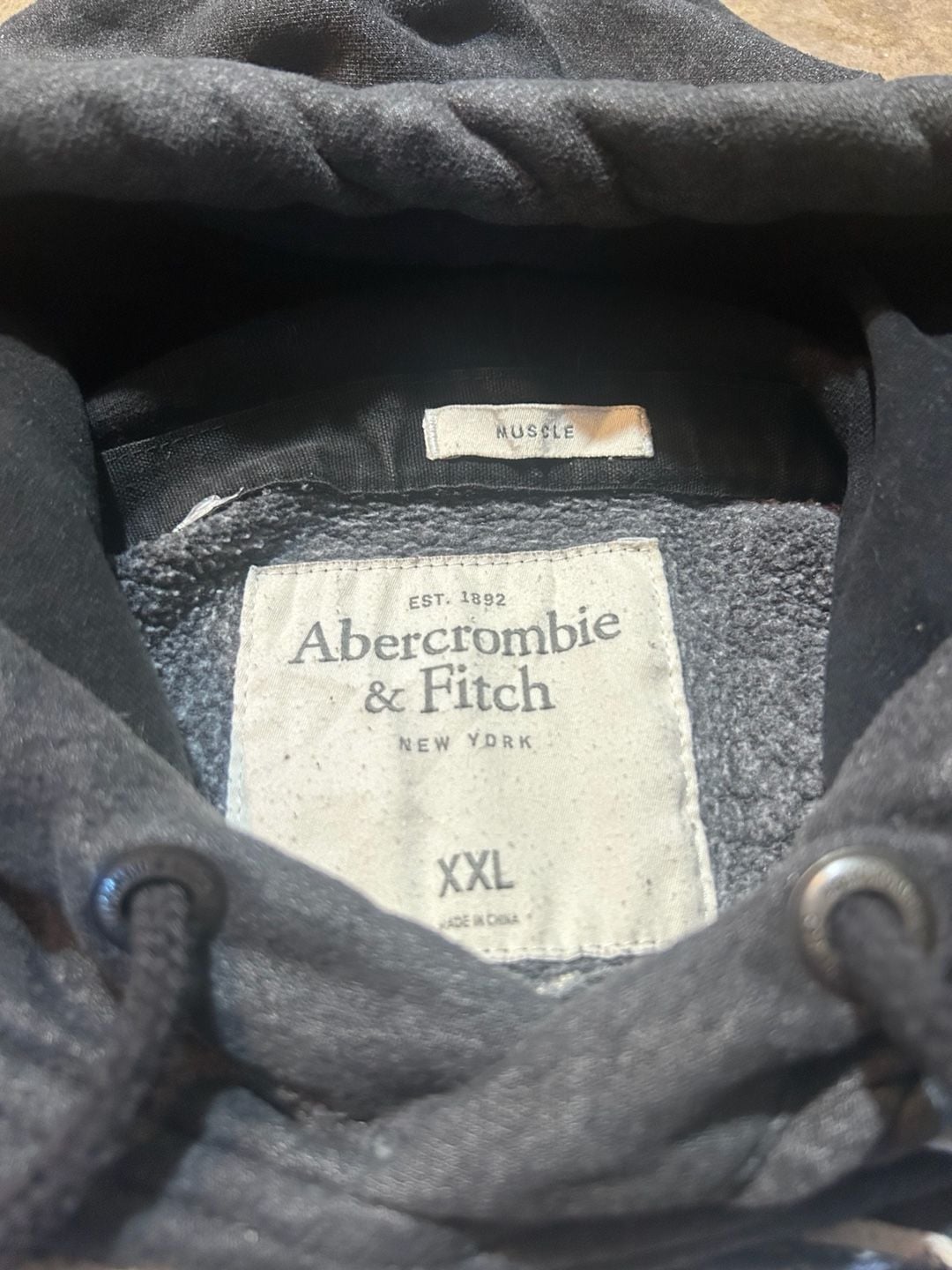 Vintage Abercrombie & Fitch Embroidered Football Graphic Hoodie 5