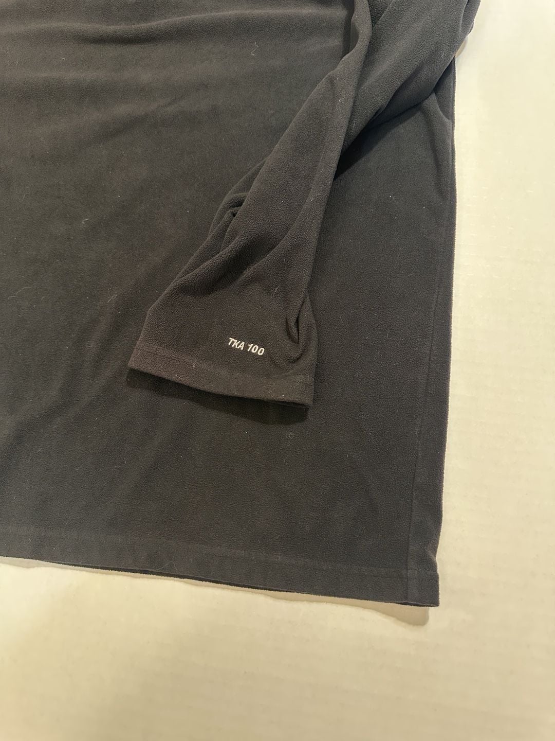 The North Face TKA 100 1/4 Zip Fleece Jacket XL/TG Black 6