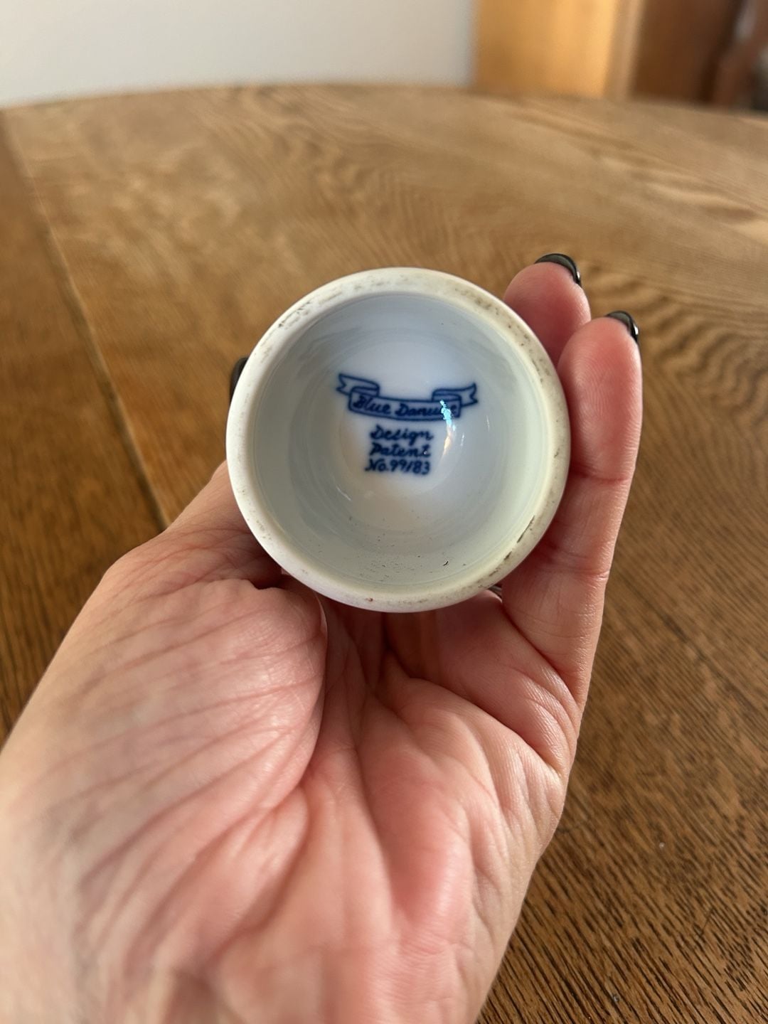 Blue Danube Double Egg Cup Onion Pattern 5