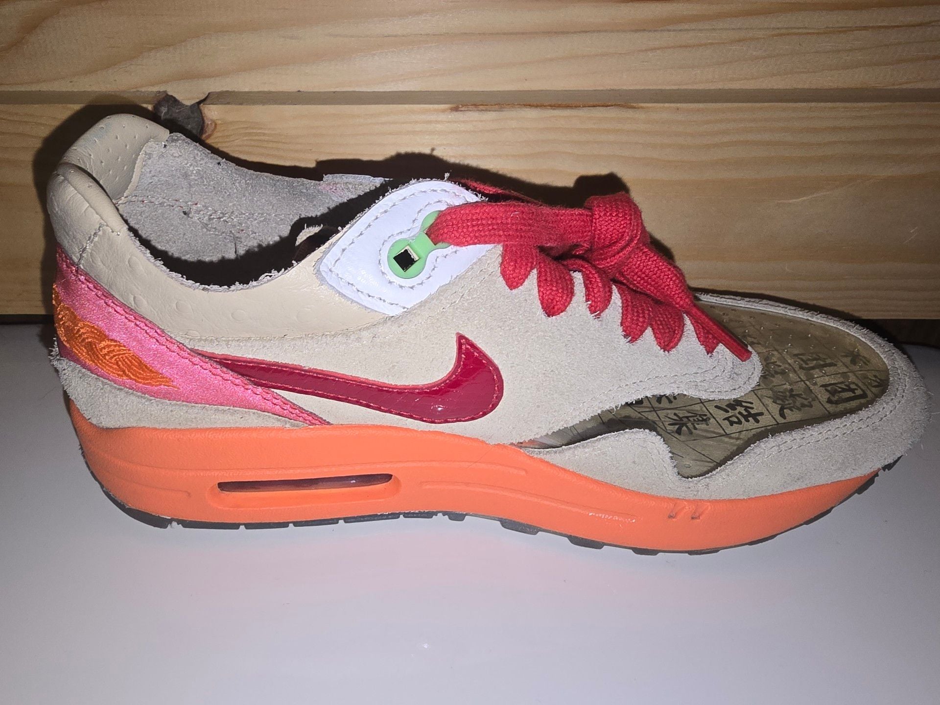 Nike Air Max 1 CLOT Kiss of Death Net Deep Red Orange Blaze DD1870-100 5