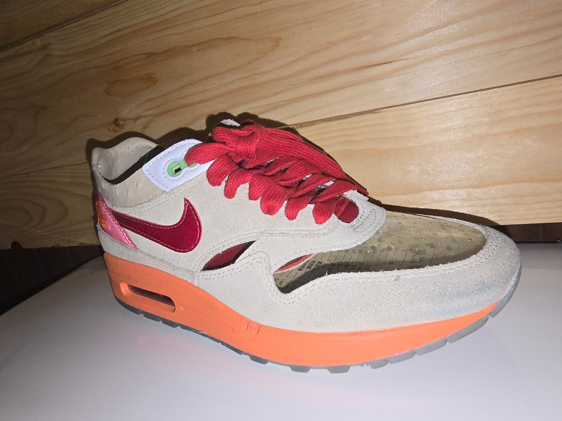 Nike Air Max 1 CLOT Kiss of Death Net Deep Red Orange Blaze DD1870-100 11