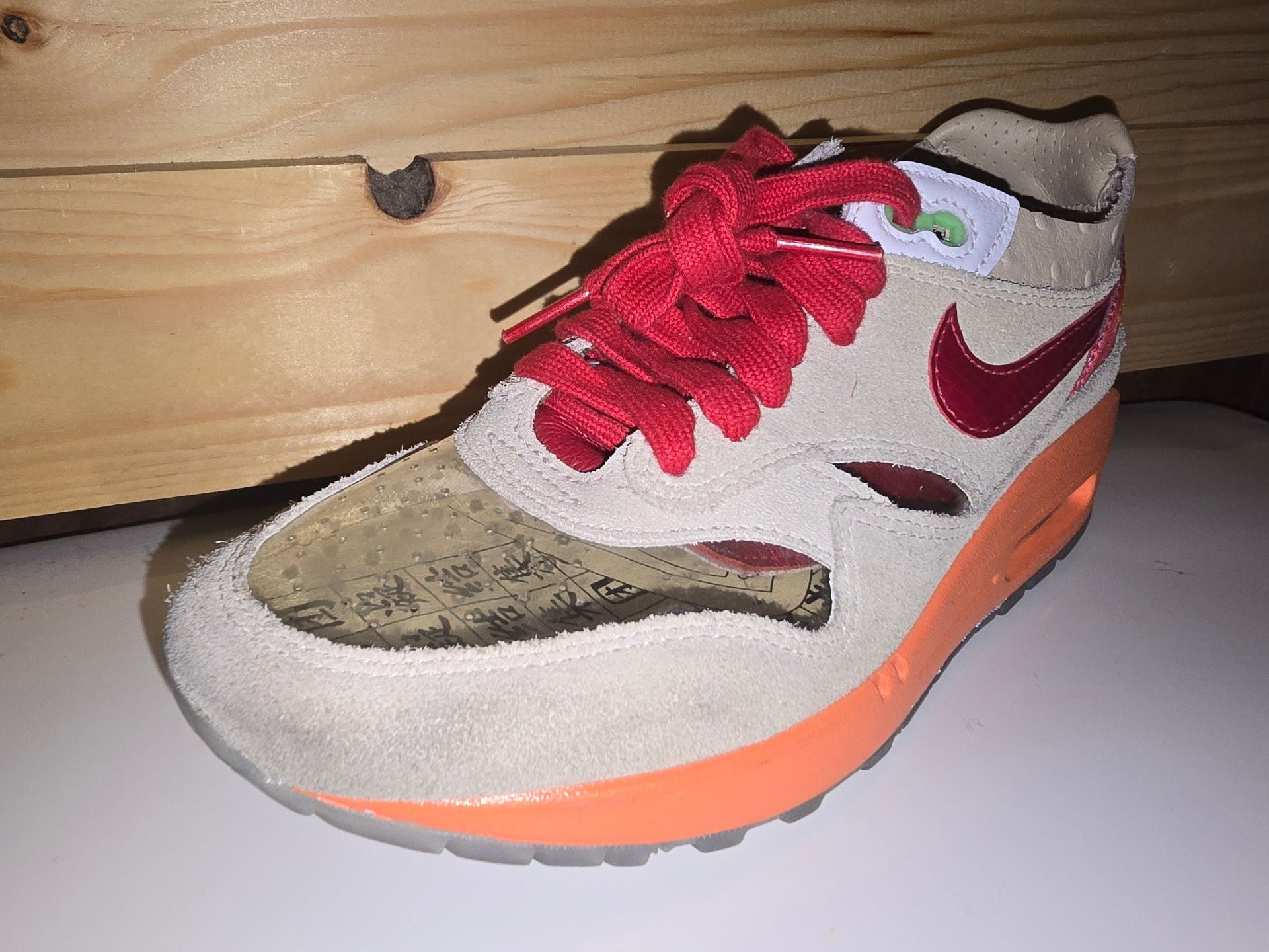 Nike Air Max 1 CLOT Kiss of Death Net Deep Red Orange Blaze DD1870-100 13