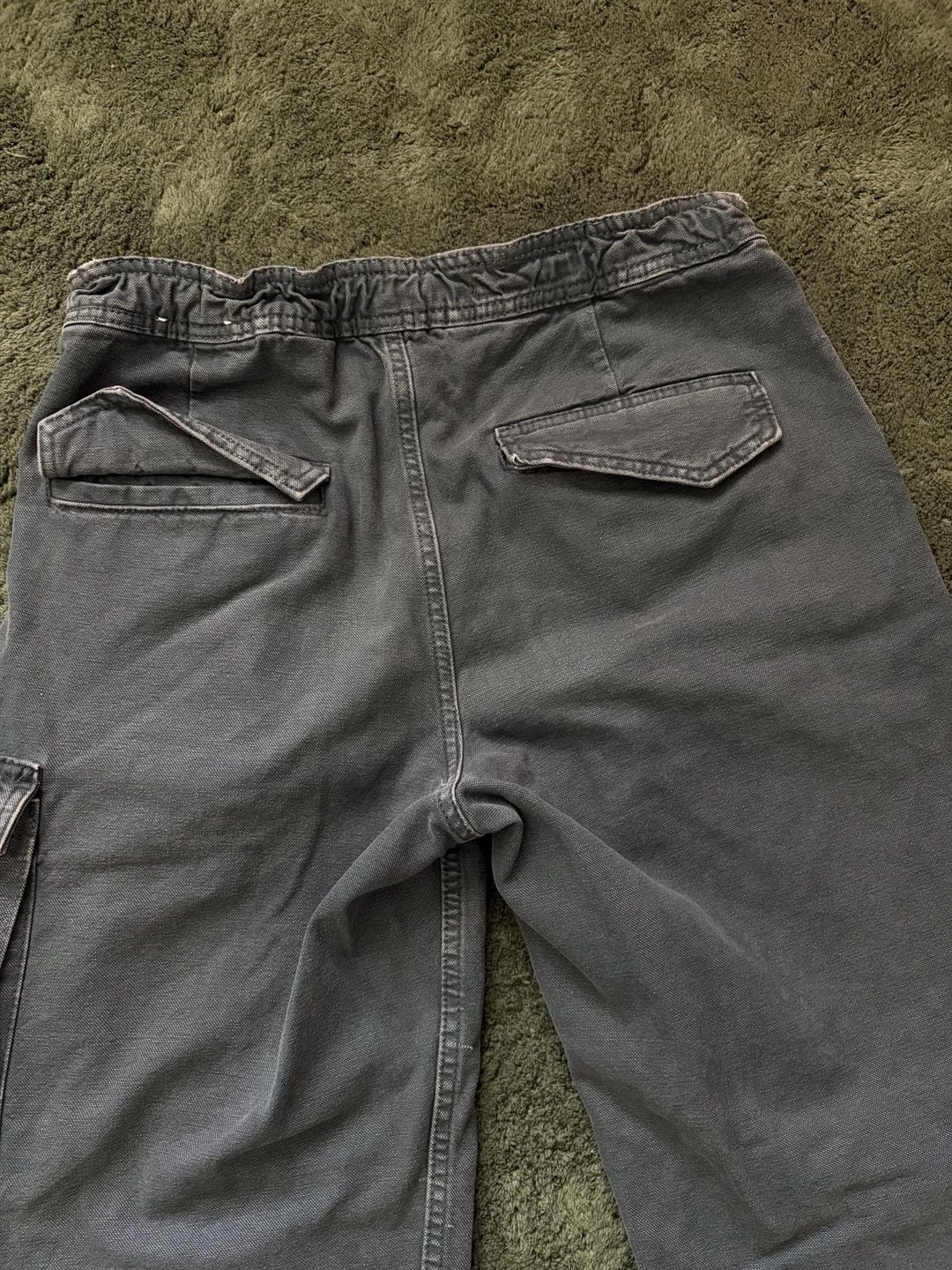 Zara Cargo Pants Size M Grey Multi-Pocket 10