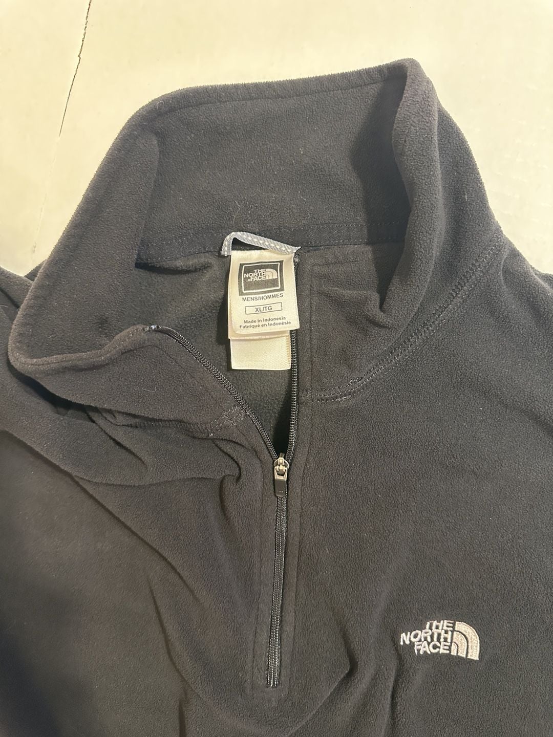 The North Face TKA 100 1/4 Zip Fleece Jacket XL/TG Black 7