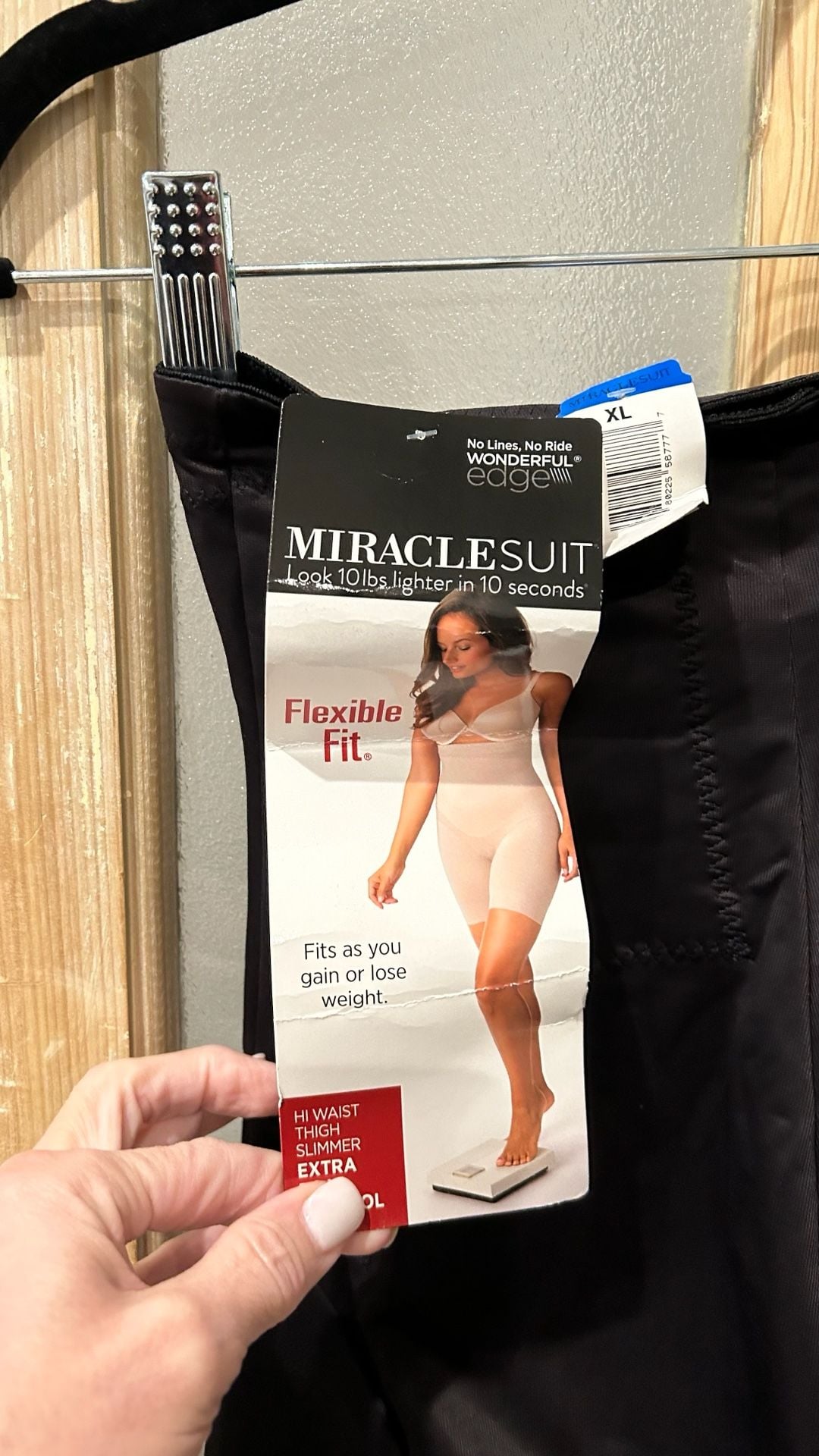Miraclesuit Flexible Fit Hi Waist Thigh Slimmer XL Black Shapewear 3