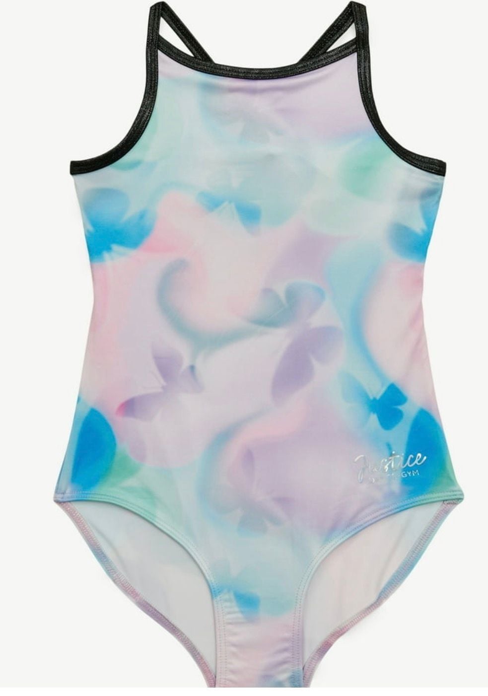 Justice Cloud Dye Leotard Size 12/14 Purple With Scrunchie 8