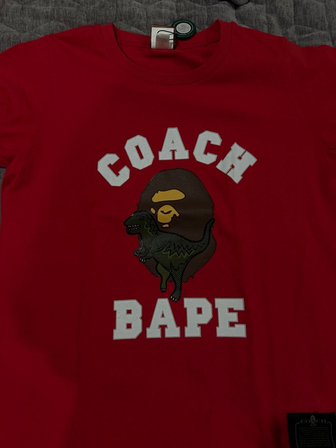 A Bathing Ape x Coach T-Shirt Red Graphic 2