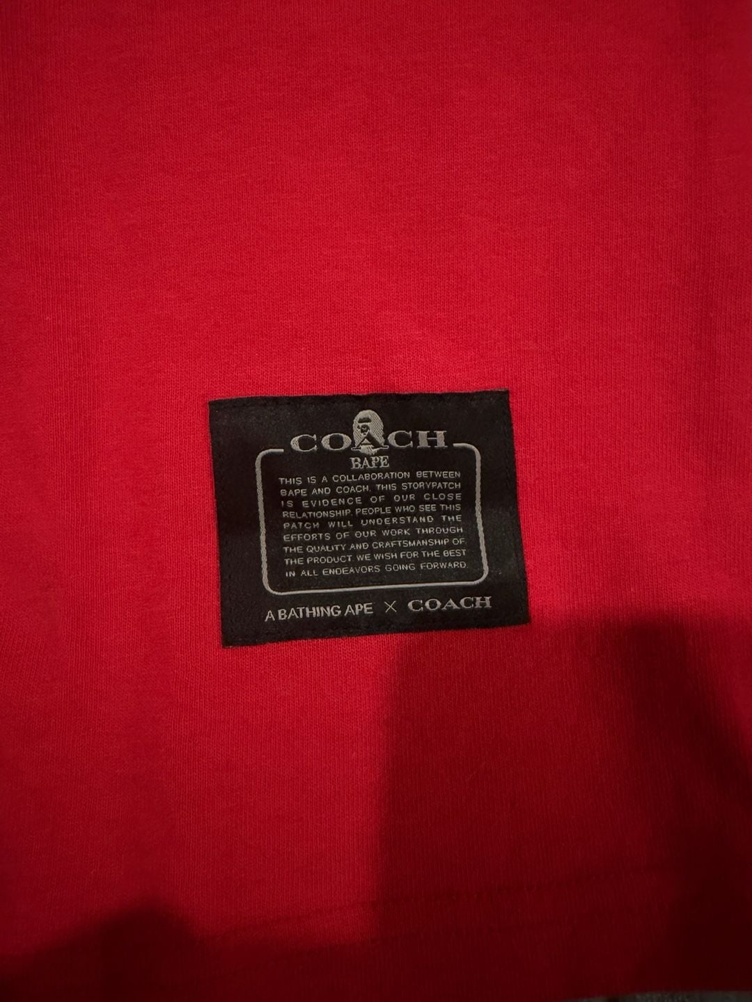 A Bathing Ape x Coach T-Shirt Red Graphic 3
