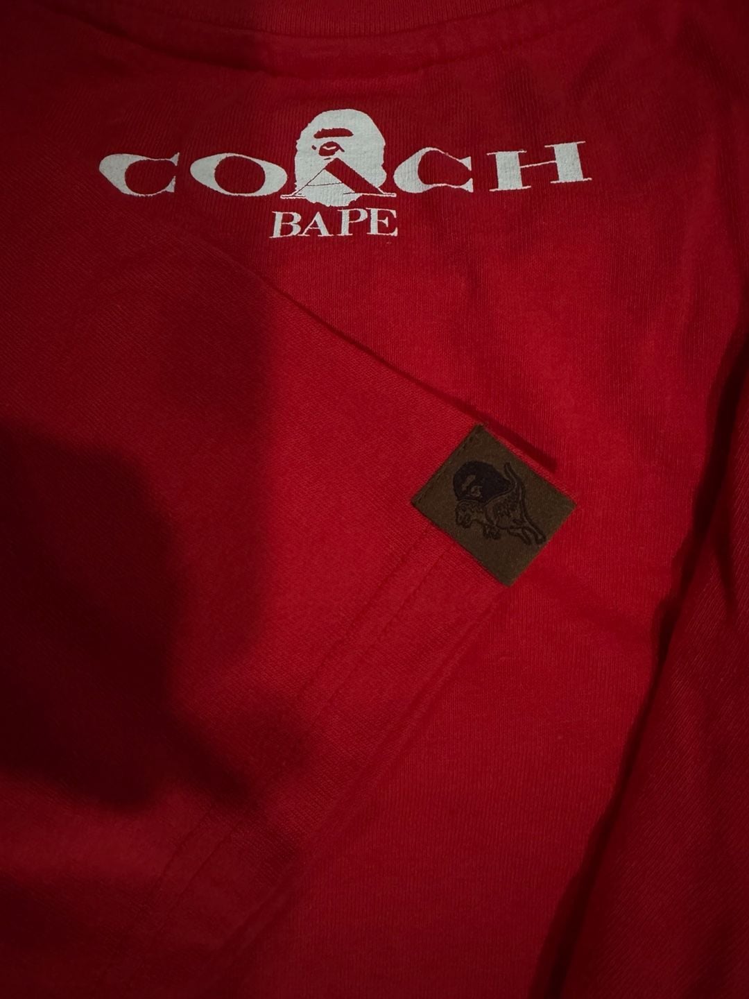A Bathing Ape x Coach T-Shirt Red Graphic 4