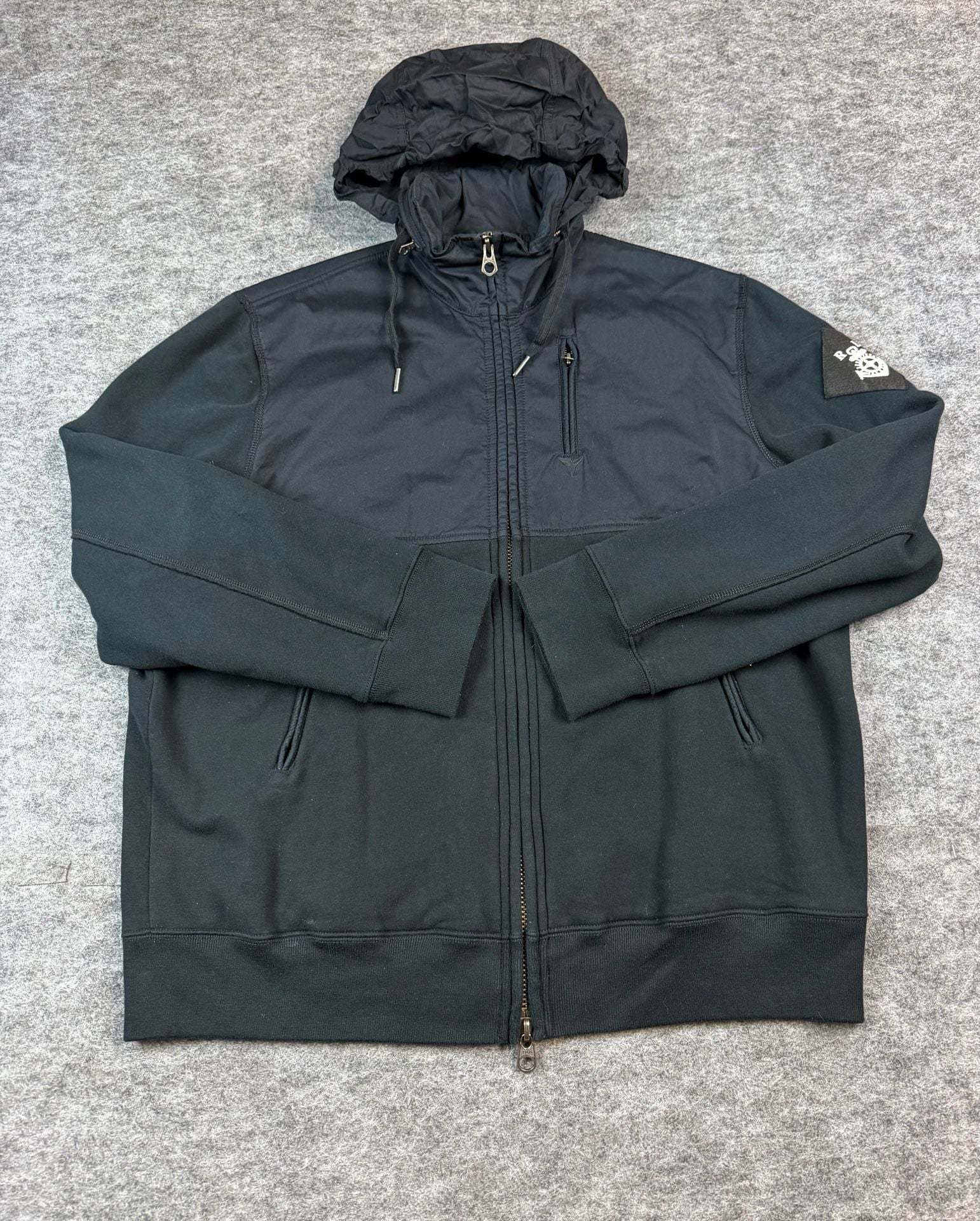 Polo by Ralph Lauren Full Zip Hoodie Size XL Black Cotton Jacket 2