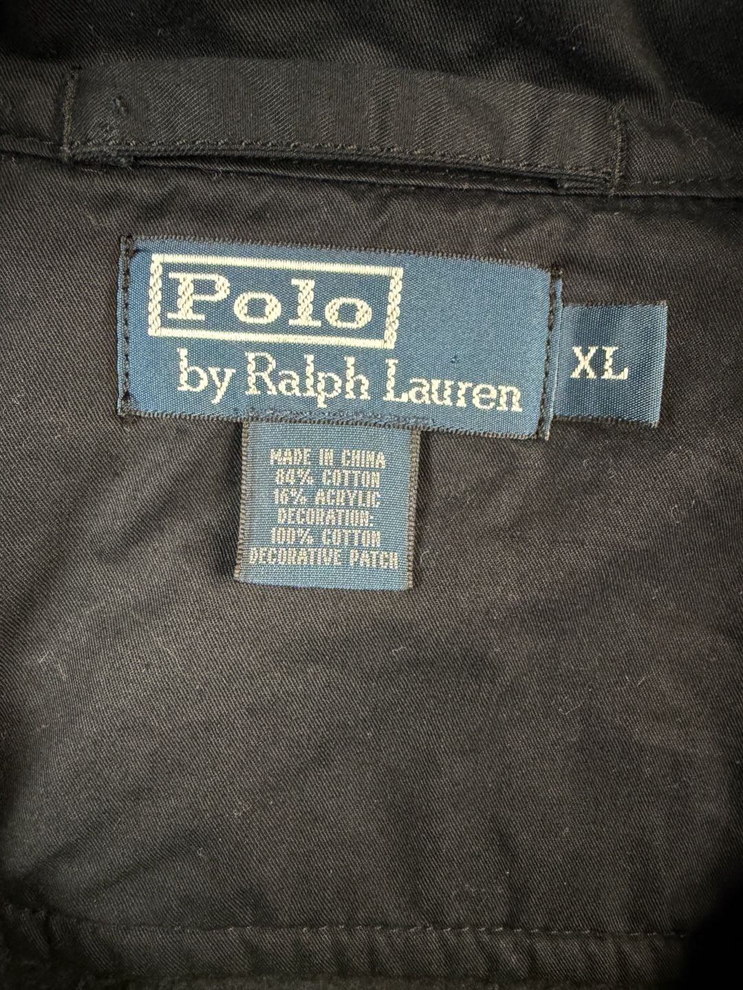 Polo by Ralph Lauren Full Zip Hoodie Size XL Black Cotton Jacket 4
