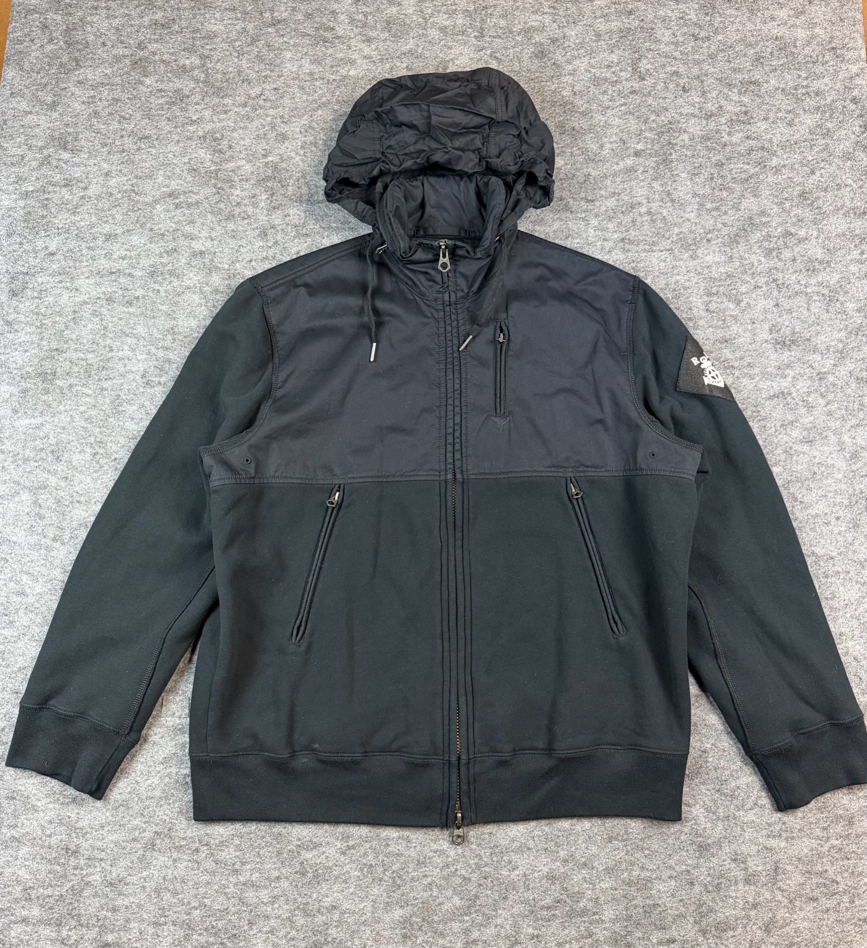 Polo by Ralph Lauren Full Zip Hoodie Size XL Black Cotton Jacket 8