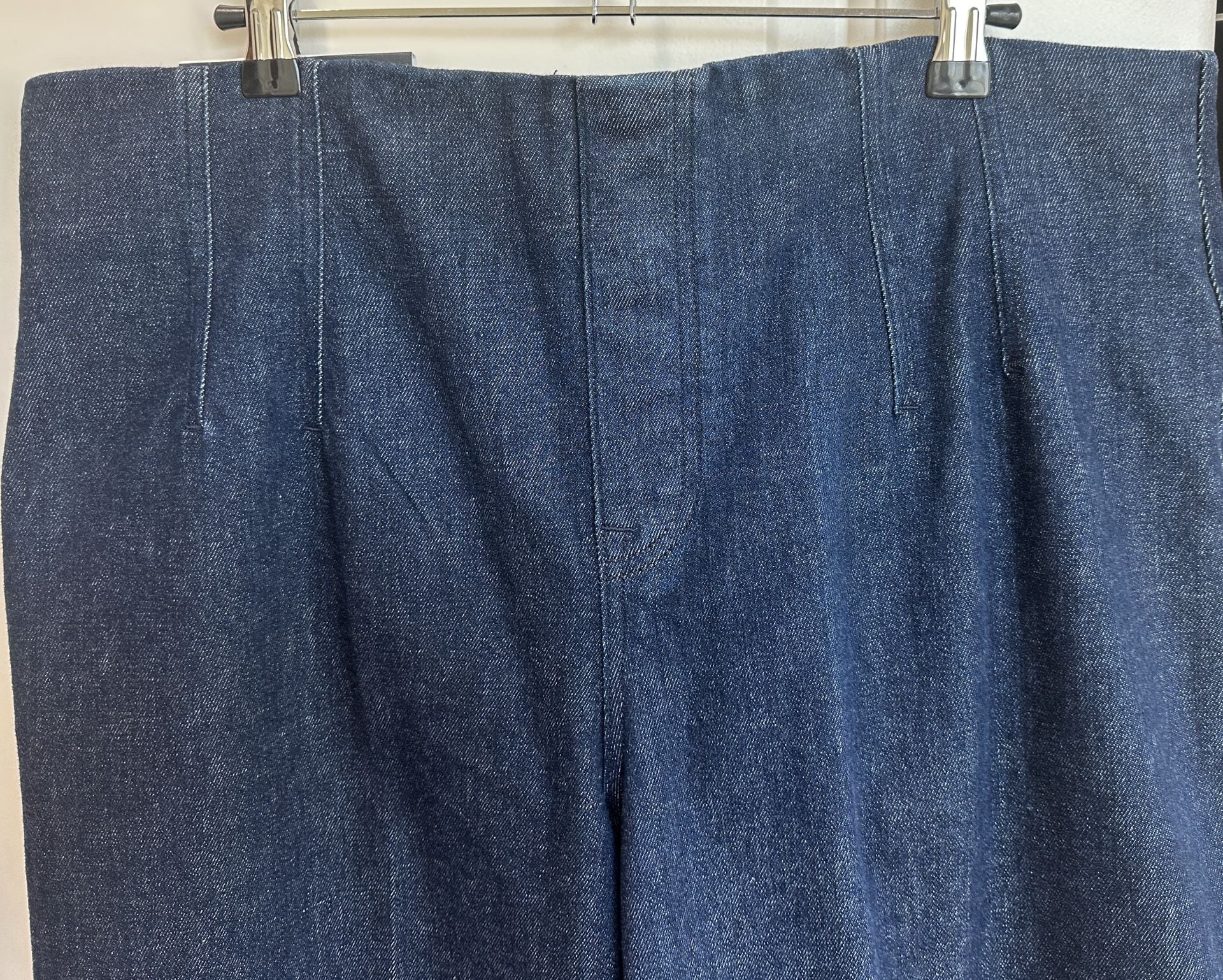 Spanx Wide Leg Jeans Size 1X Dark Wash Denim Pants 6
