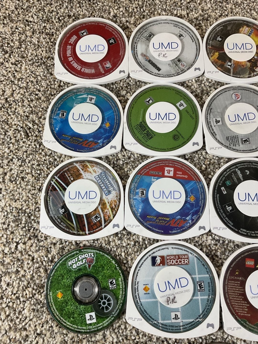 Sony PlayStation Portable PSP UMD Disc Lot of 17 Games Iron Man - King Kong NICE 2