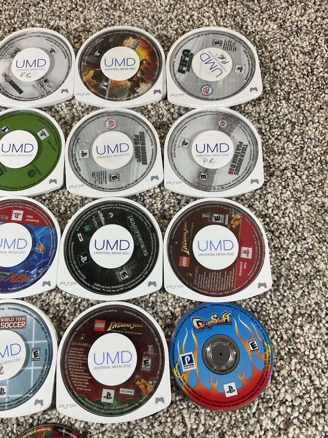 Sony PlayStation Portable PSP UMD Disc Lot of 17 Games Iron Man - King Kong NICE 3