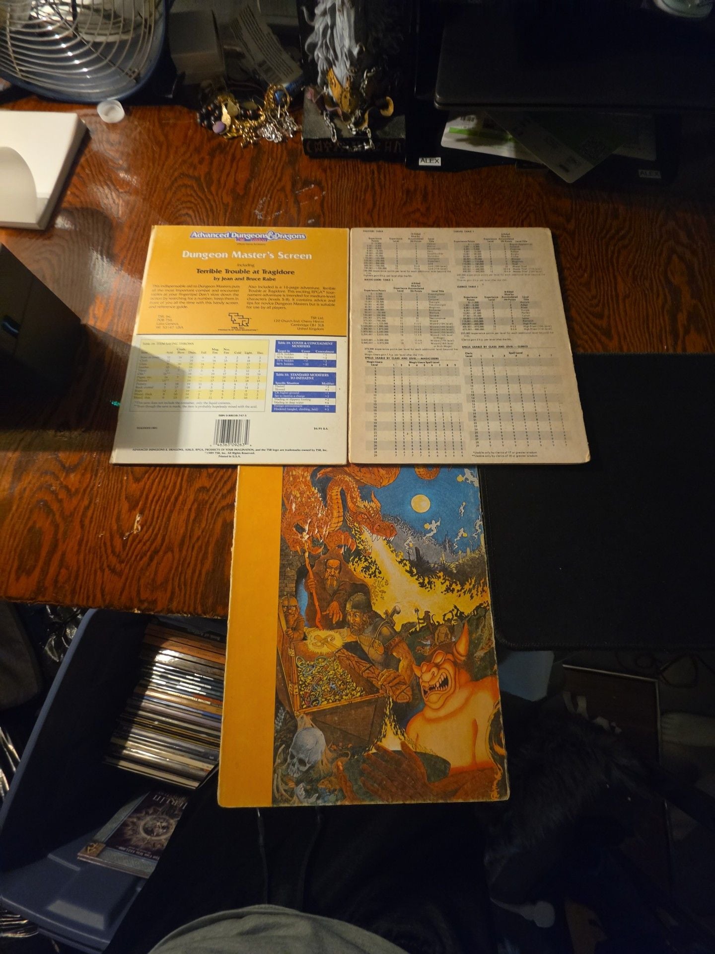 TSR D&D Vintage Dungeon Master's Screen Lot 1st 2nd Edition 8