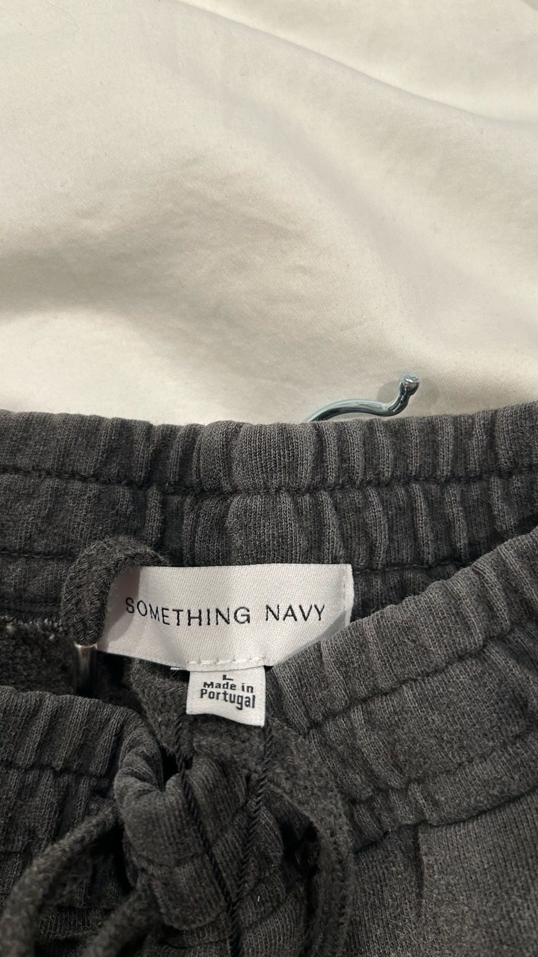 Something Navy Drawstring Sweatpants Size L “Washed Black”New With Tags 5