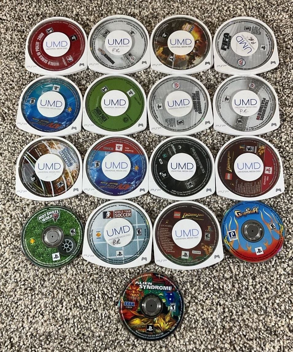 Sony PlayStation Portable PSP UMD Disc Lot of 17 Games Iron Man - King Kong NICE 1