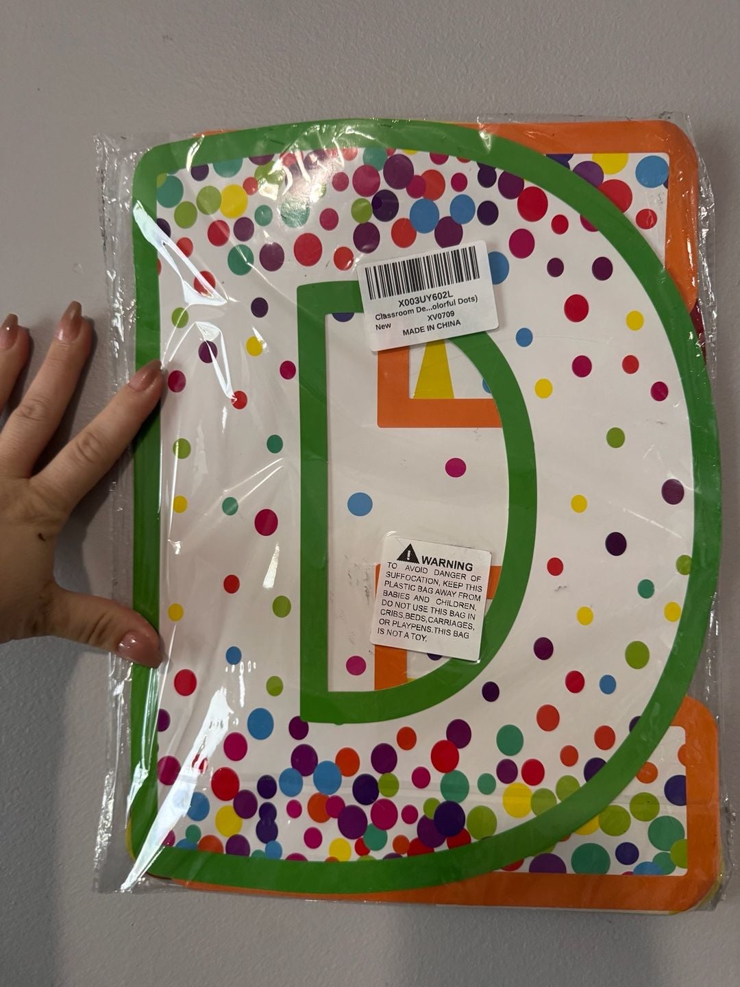Colorful Polka Dot READ Sign Classroom Wall Bulletin Board Decor 1