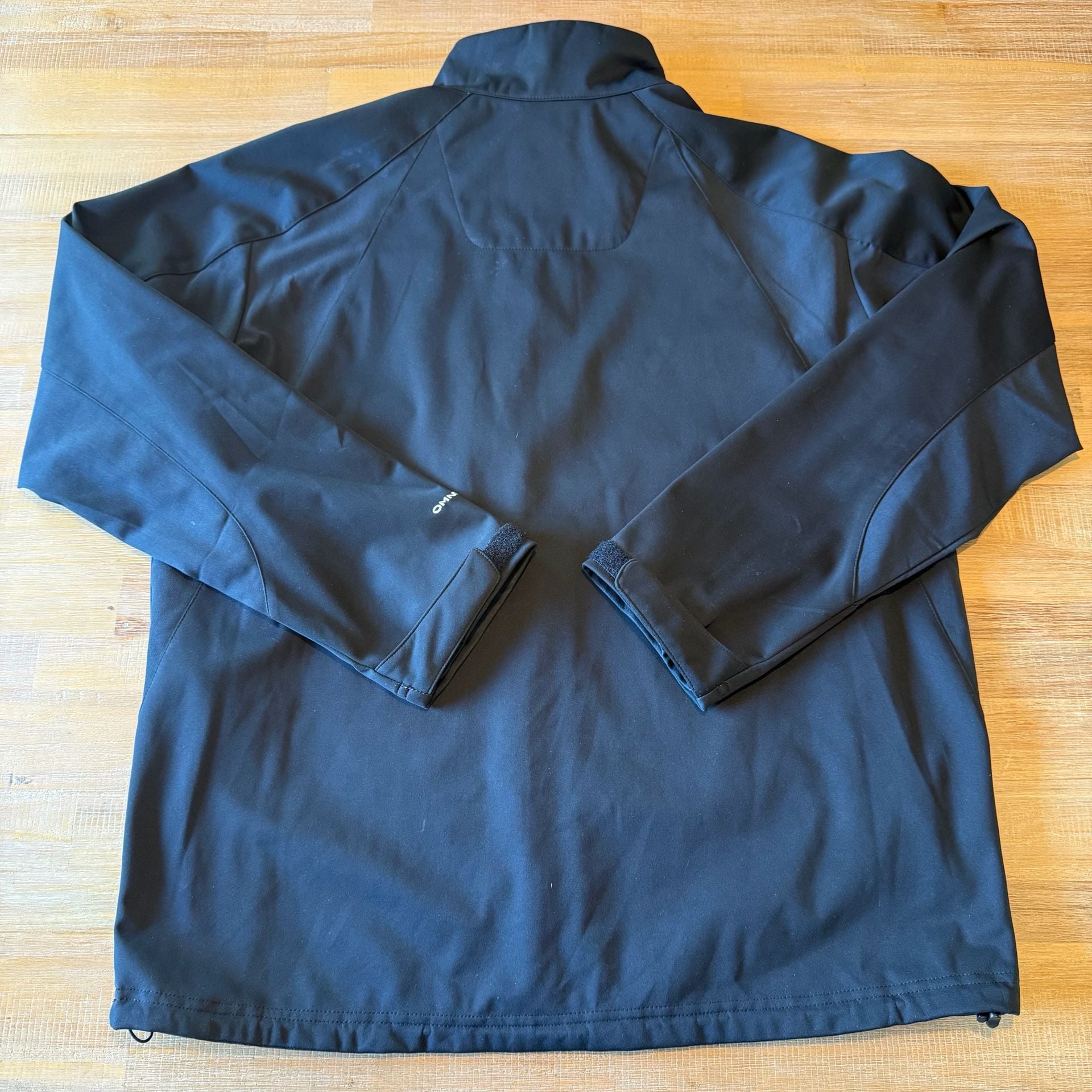 Columbia Omni Heat Jacket Mens Large L Black Softshell Windproof Winter Coat 3