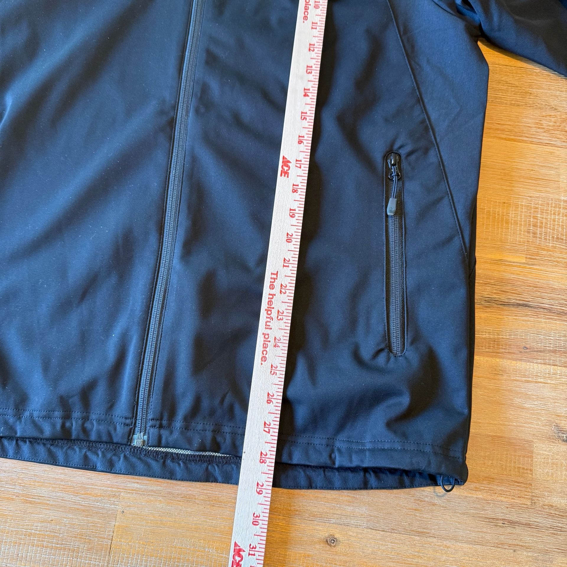 Columbia Omni Heat Jacket Mens Large L Black Softshell Windproof Winter Coat 7