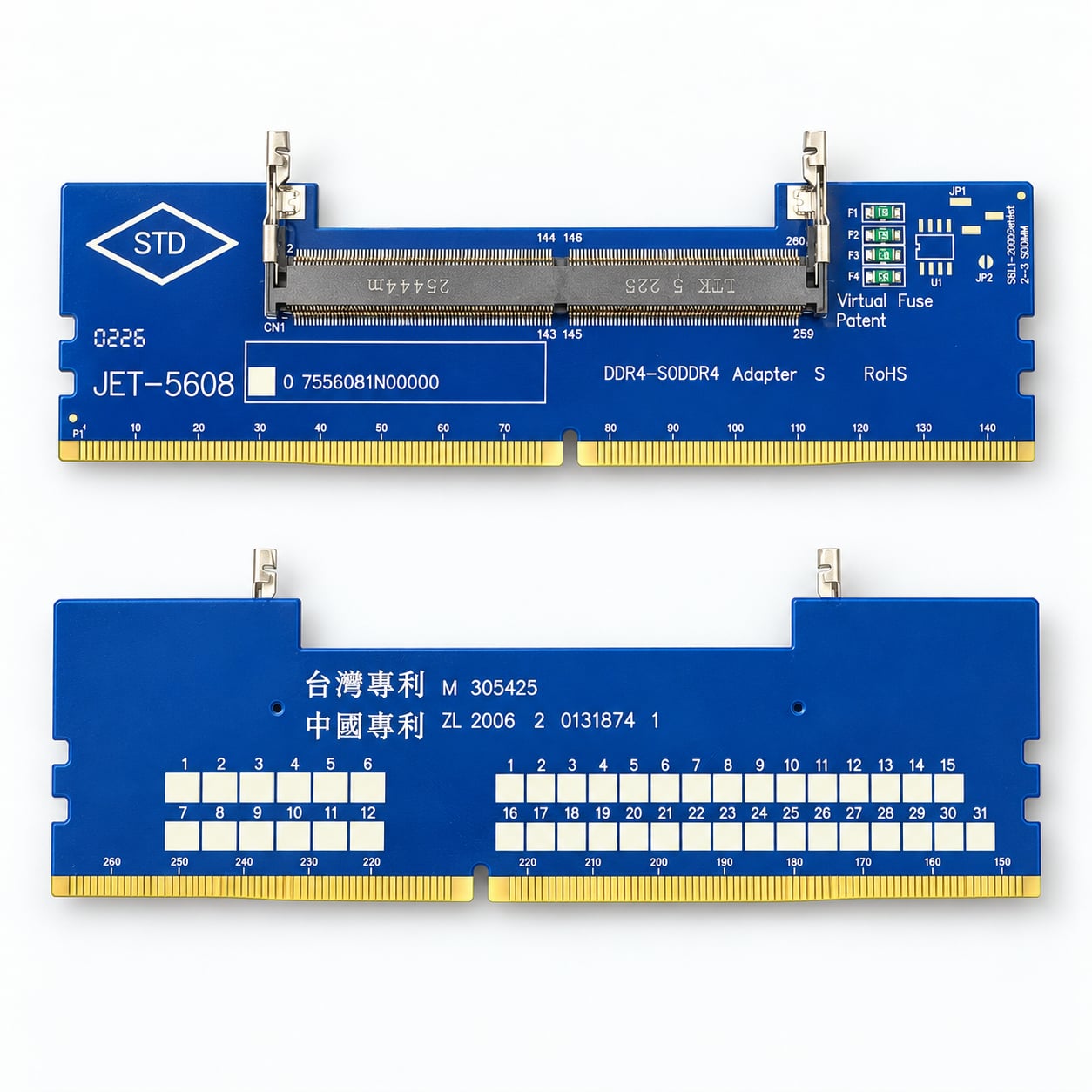 STD JET-5608 DDR4-SODDR4 Adapter S 1