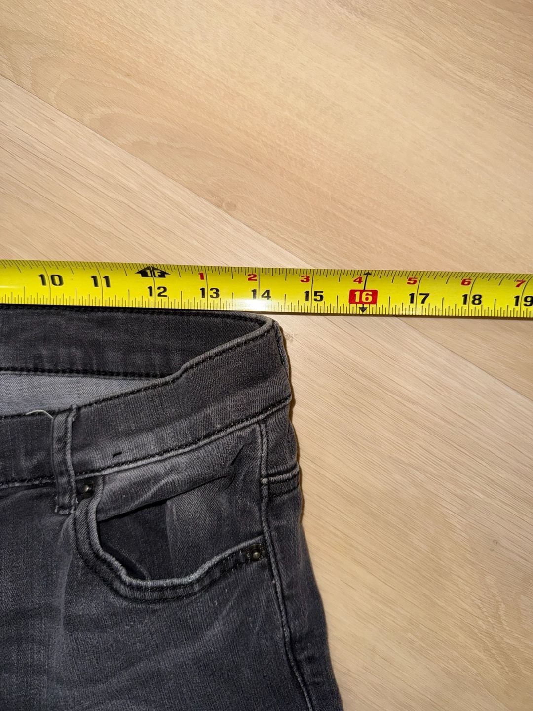 Express Ankle Legging High Rise Jeans Size 12R Black Distressed Raw Hem 6