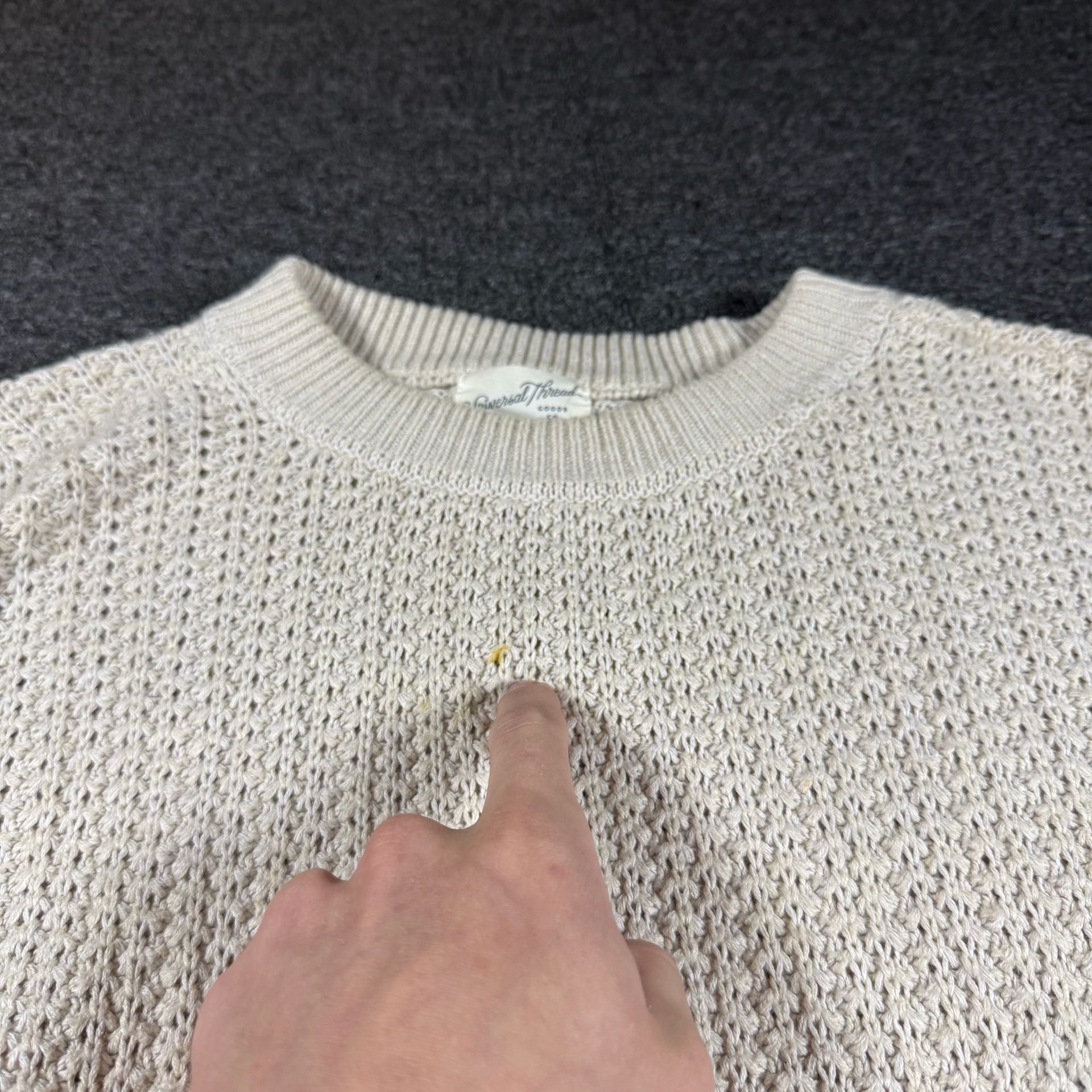 Universal Thread Pullover Sweater Cream Size L 4