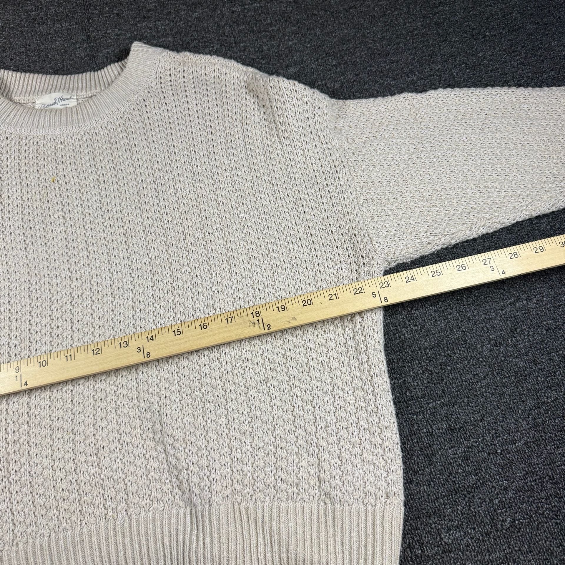 Universal Thread Pullover Sweater Cream Size L 6