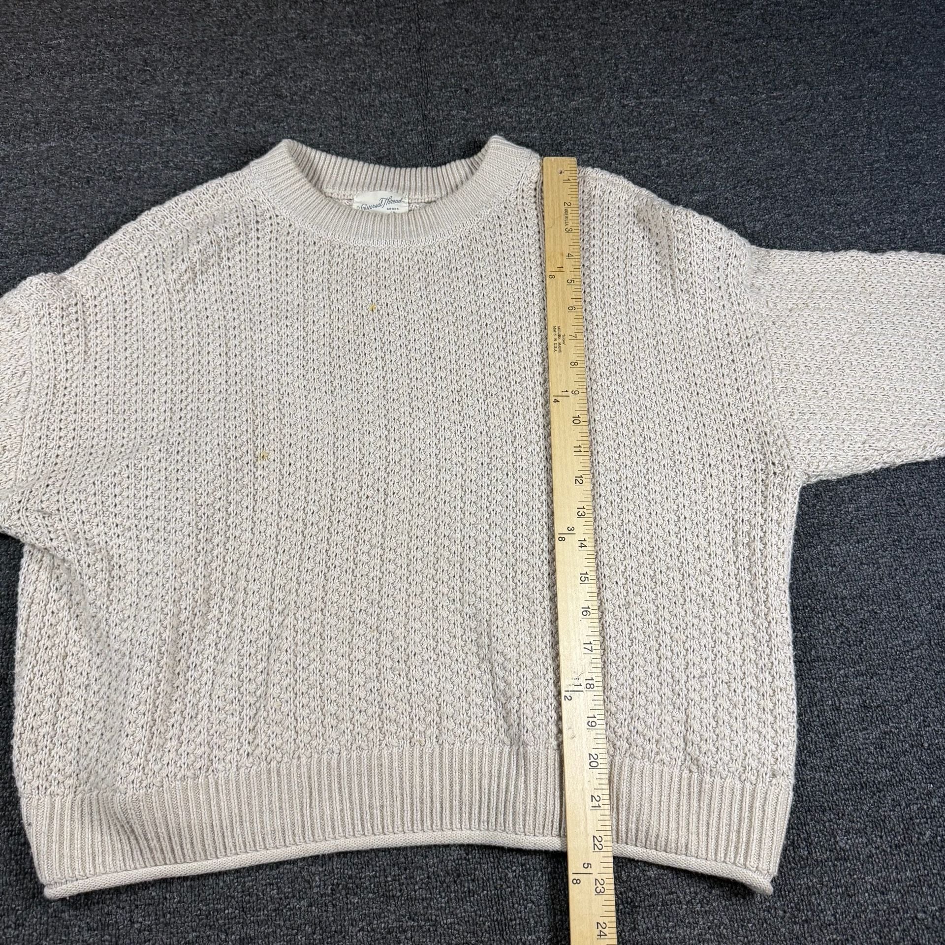 Universal Thread Pullover Sweater Cream Size L 7