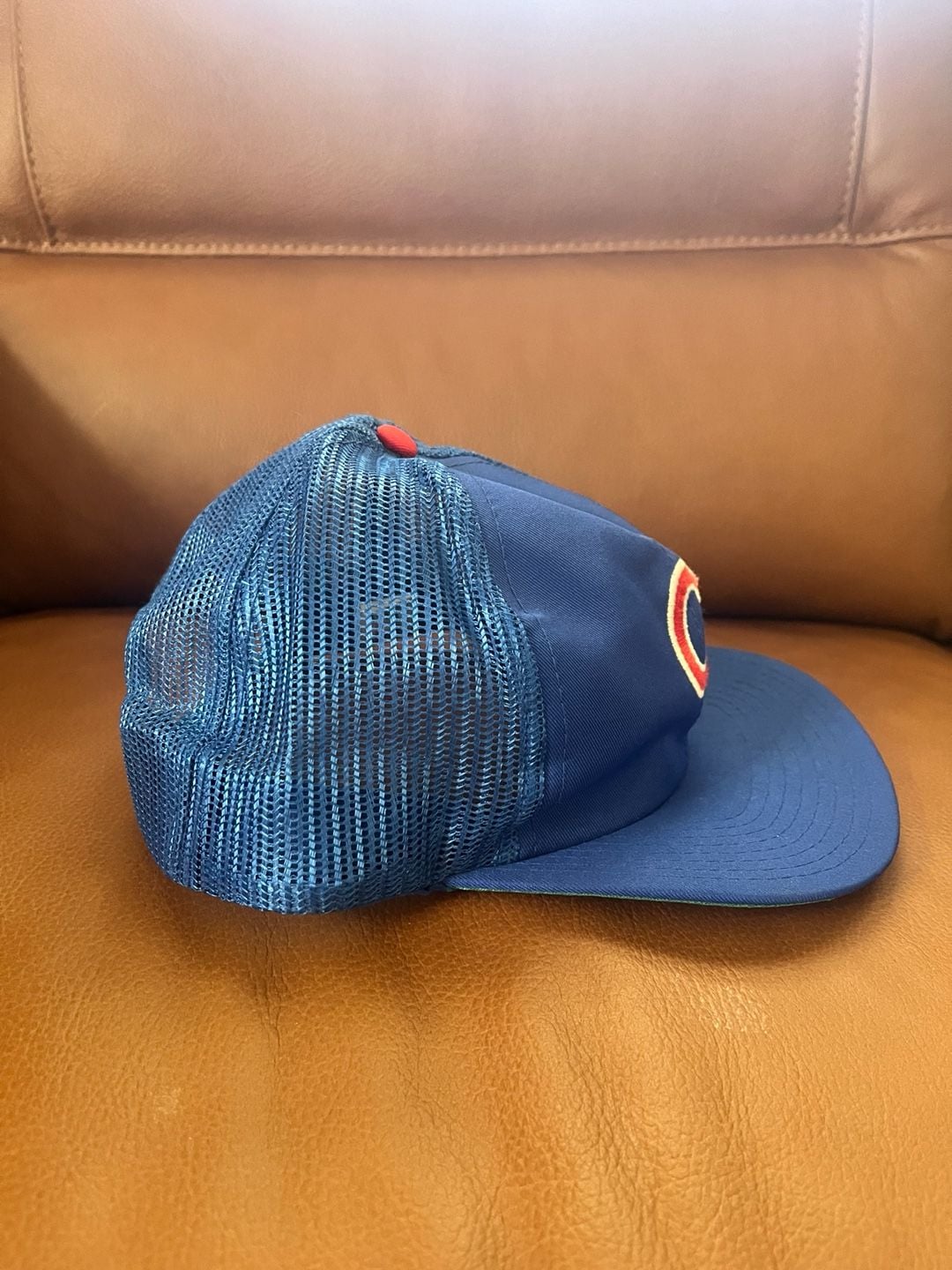 Twins Chicago Cubs MLB Trucker Hat M/L Vintage Blue Mesh Snapback Cap Taiwan ROC 7