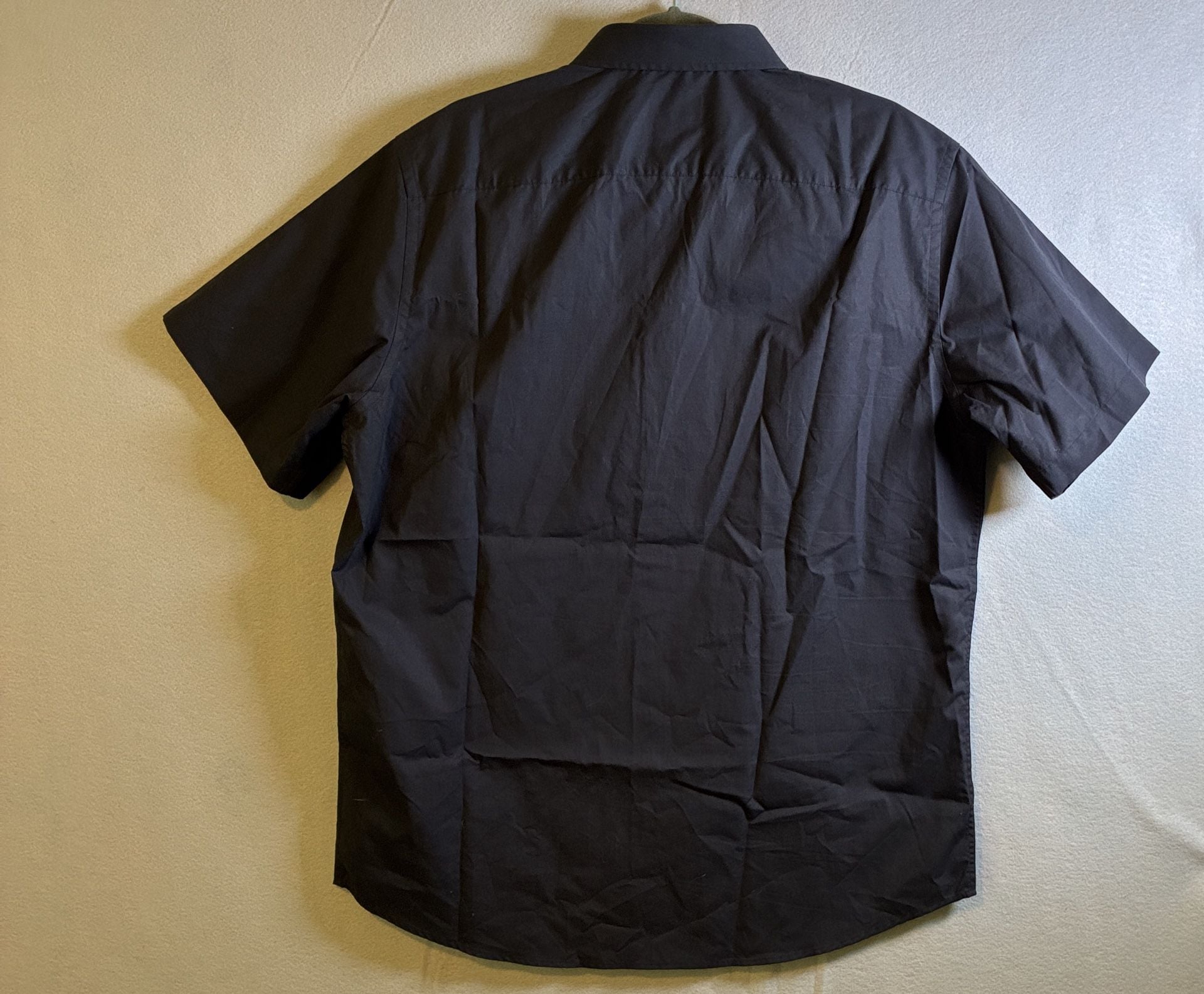 UNTUCKit Coufran Short-Sleeve Button Shirt XL Tall Regular Black 100% cotton 6
