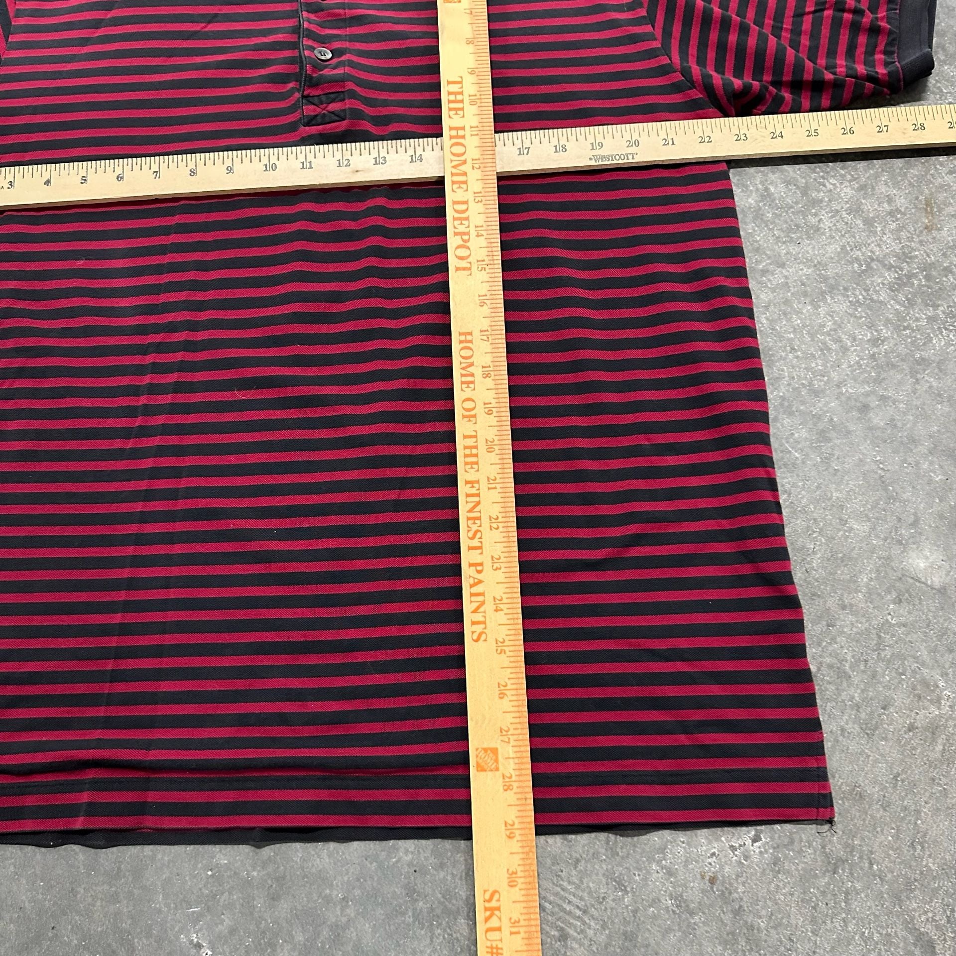 Hugo Boss Golf Polo Shirt Large Striped 100% Cotton Embroidered Logo Preppy 5