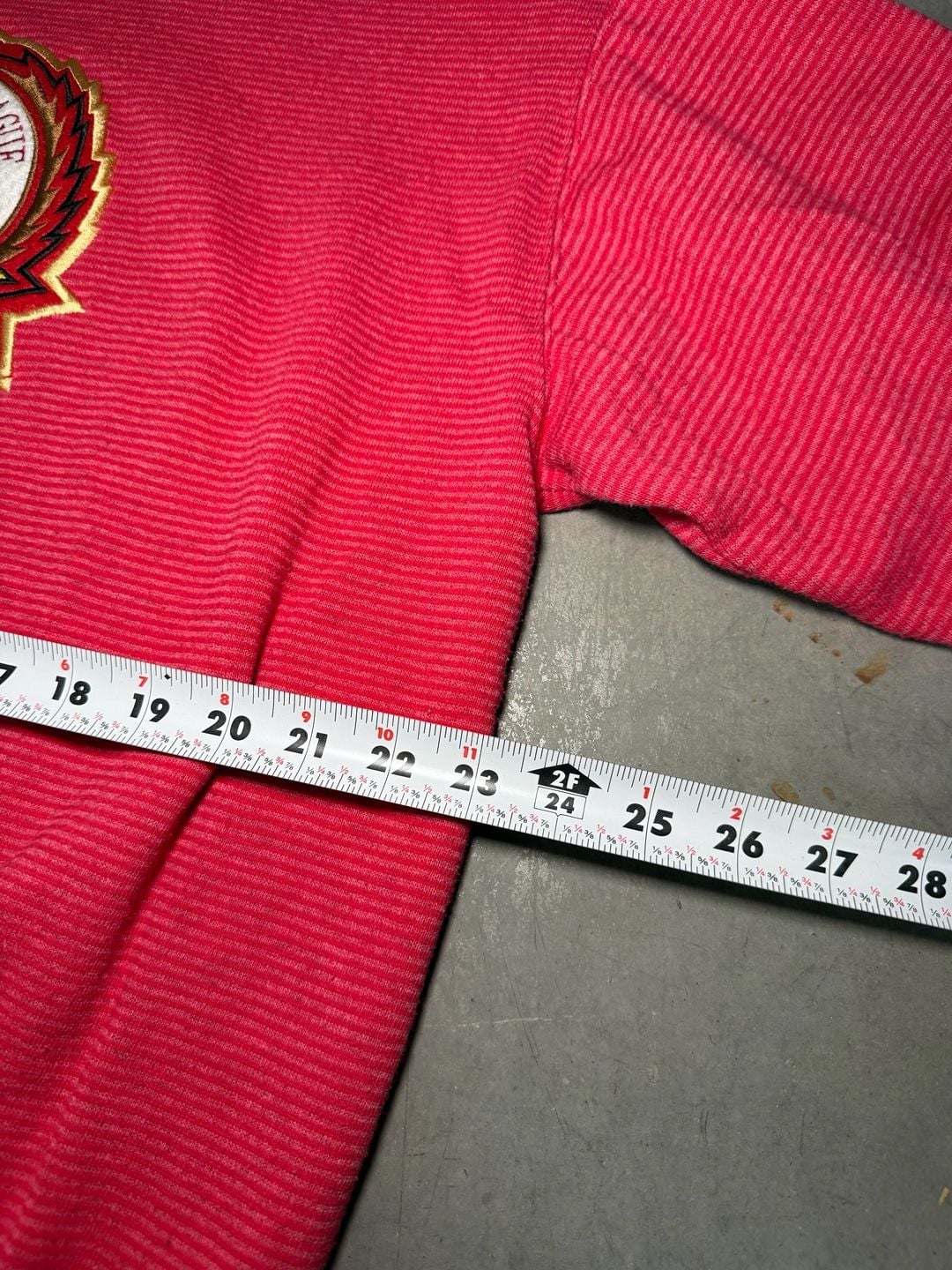 90s Trench San Francisco 49ers Striped Sweatshirt 8