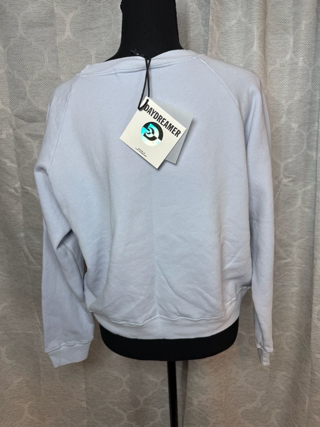 Daydreamer Après Ski Sweatshirt Size S Light Blue Graphic Pullover 4
