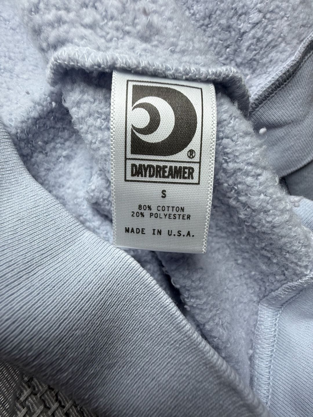 Daydreamer Après Ski Sweatshirt Size S Light Blue Graphic Pullover 6