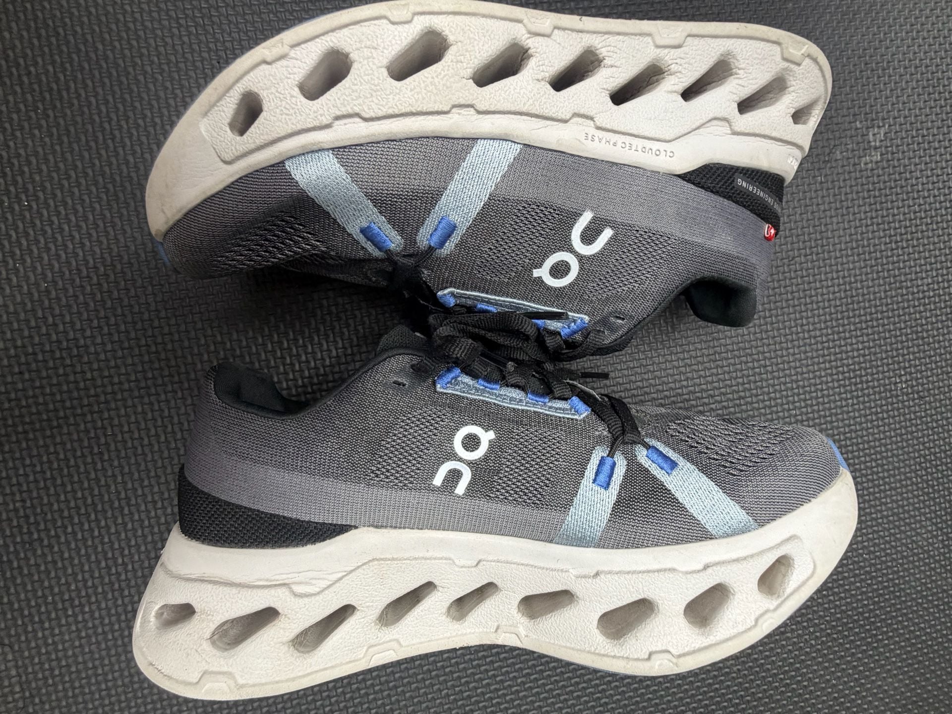 On Running Cloudsurfer Size 8 Women's Gray Blue Sneakers 3