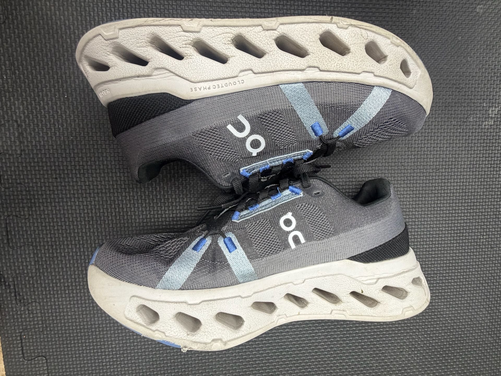 On Running Cloudsurfer Size 8 Women's Gray Blue Sneakers 4