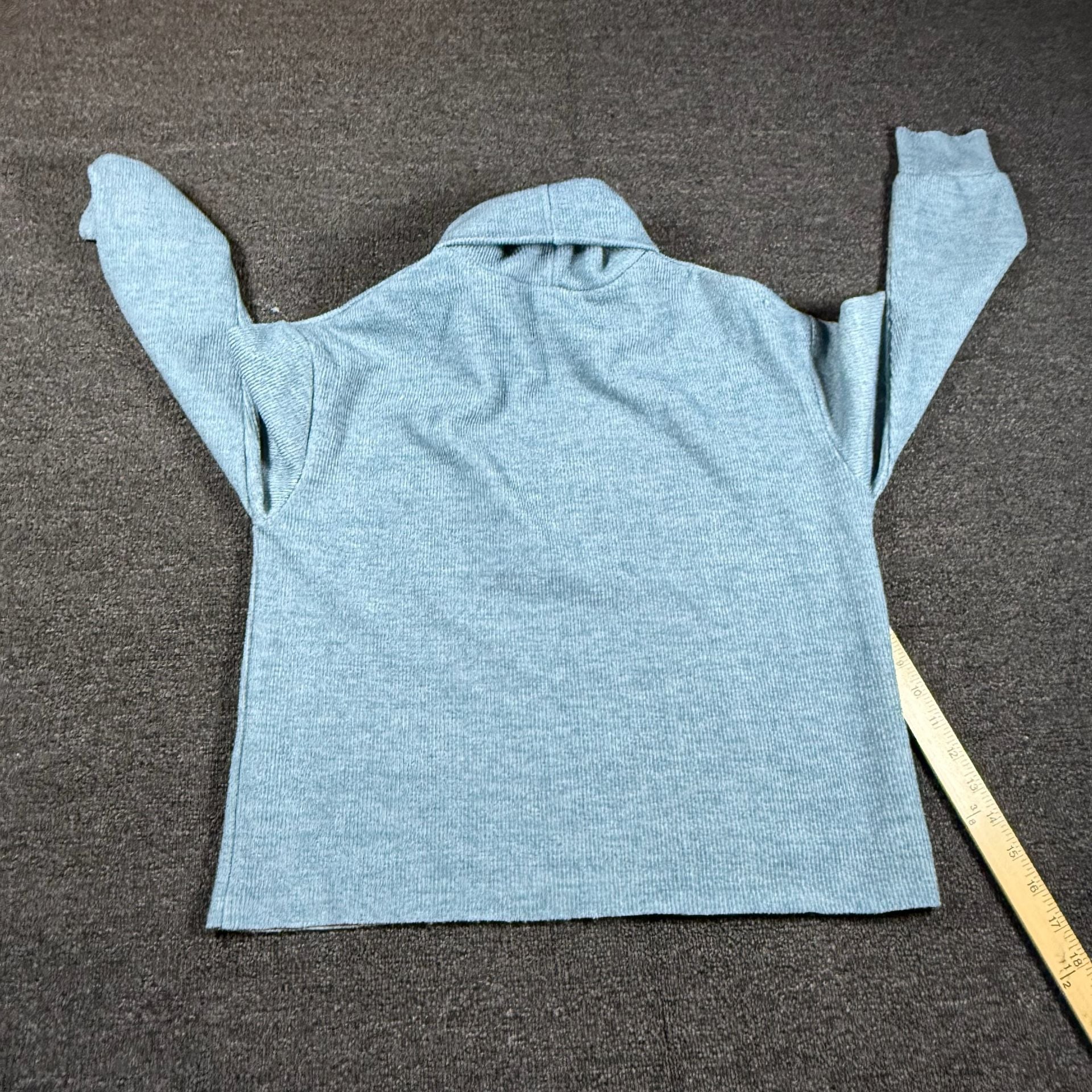 SHEIN Turtleneck Sweater Size M Blue Long Sleeve Ribbed Knit Pullover 5