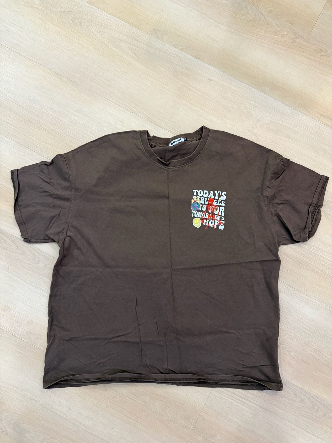 Lytiarul Graphic T-Shirt Size 3XL Brown Today's Struggle Is For Tomorrow's Hope 2